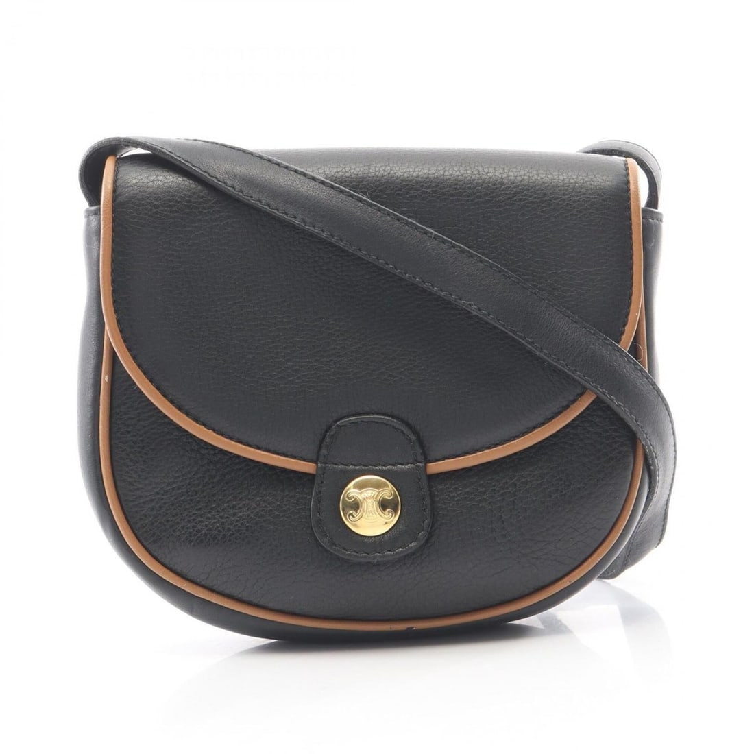 Celine CELINE Shoulder Bag Handbag Leather Women's Black