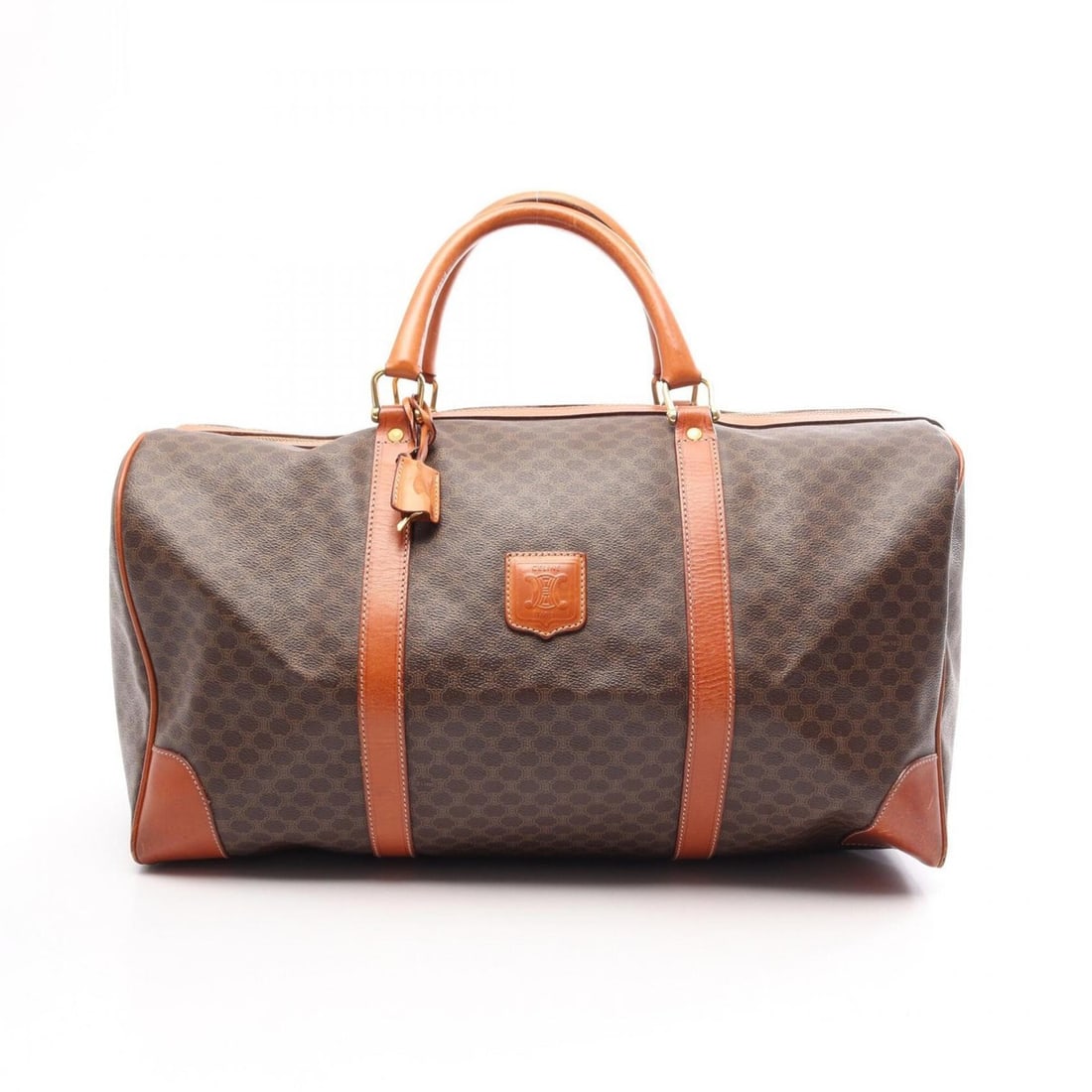 Celine Macadam Boston Bag, Handbag, Coated Canvas Leather, Women's, Brown: --- Catalog ---Category: SizeSize (HxWxD): 27cm x 50cm x 23cm / 10.62'' x 19.68'' x 9.05''Category: DesignType: Boston bag, HandbagColor: BrownGender: WomenMaterial: Coated canvas , Leather Category: 