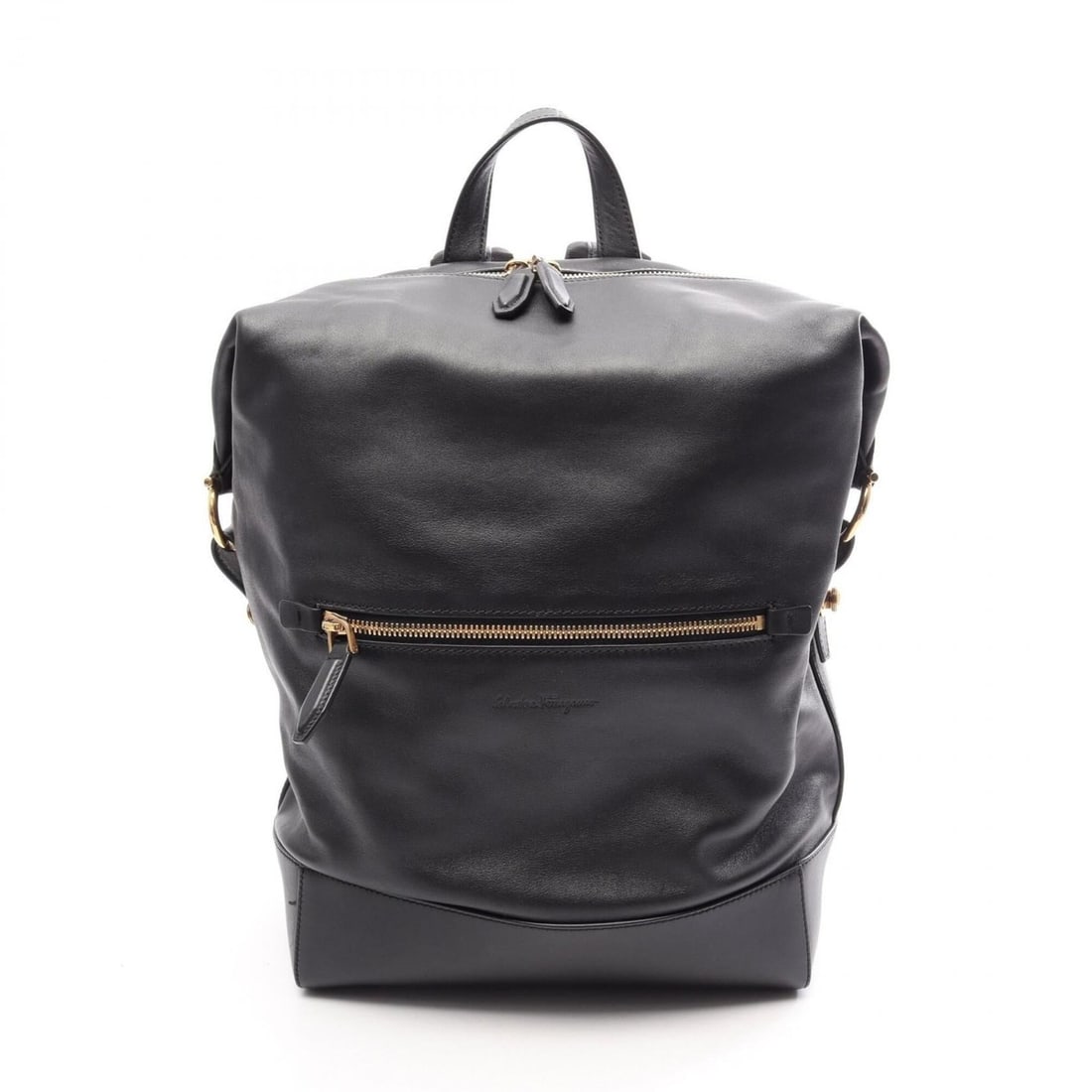 Salvatore Ferragamo Women's Leather Backpack/Handbag (Black)