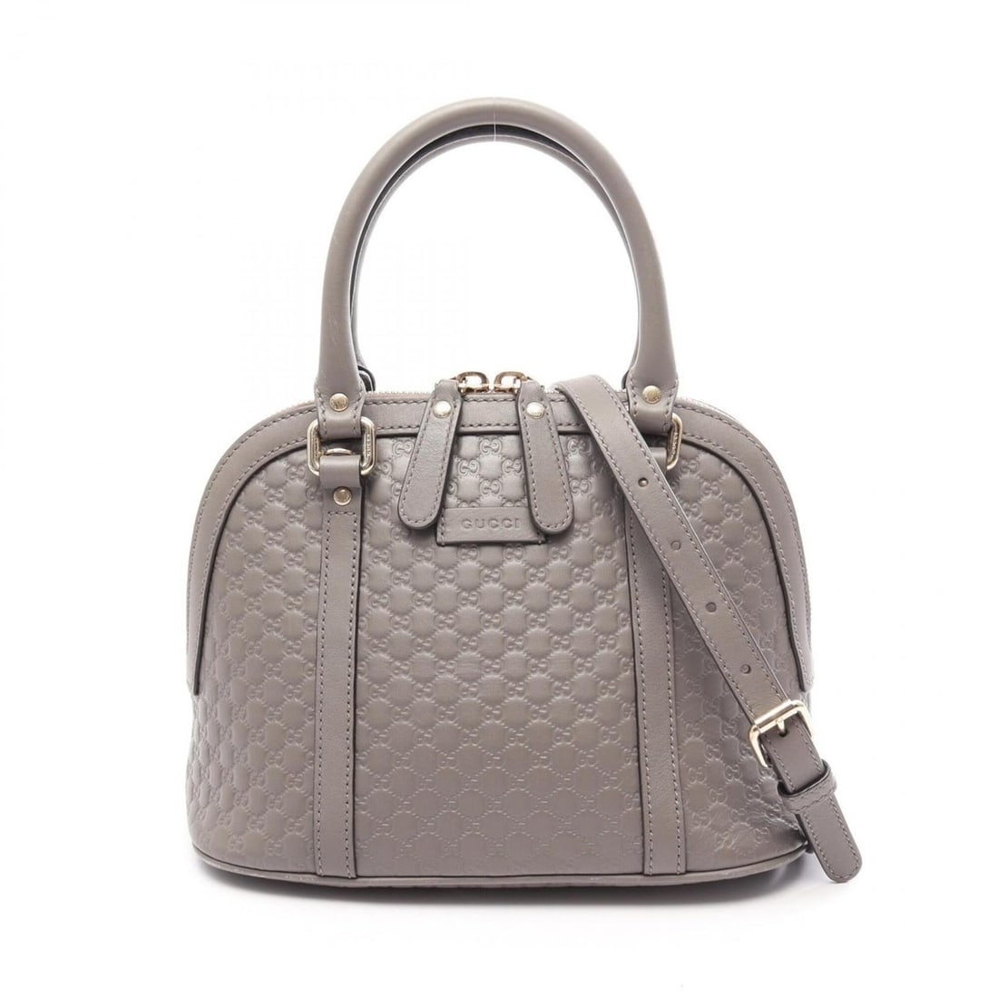 Gucci Microguccissima 2-Way Handbag, Leather, Women's, Gray, 449654: --- Catalog ---Category: SizeSize (HxWxD): 18cm x 24cm x 13cm / 7.08'' x 9.44'' x 5.11''Category: DesignType: HandbagColor: GrayGender: WomenMaterial: Leather Category: GeneralMPN: 449654Brand: Gucci-