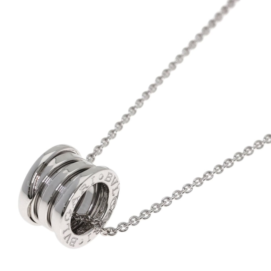 BVLGARI B-zero1 Necklace, 18K White Gold, Women's