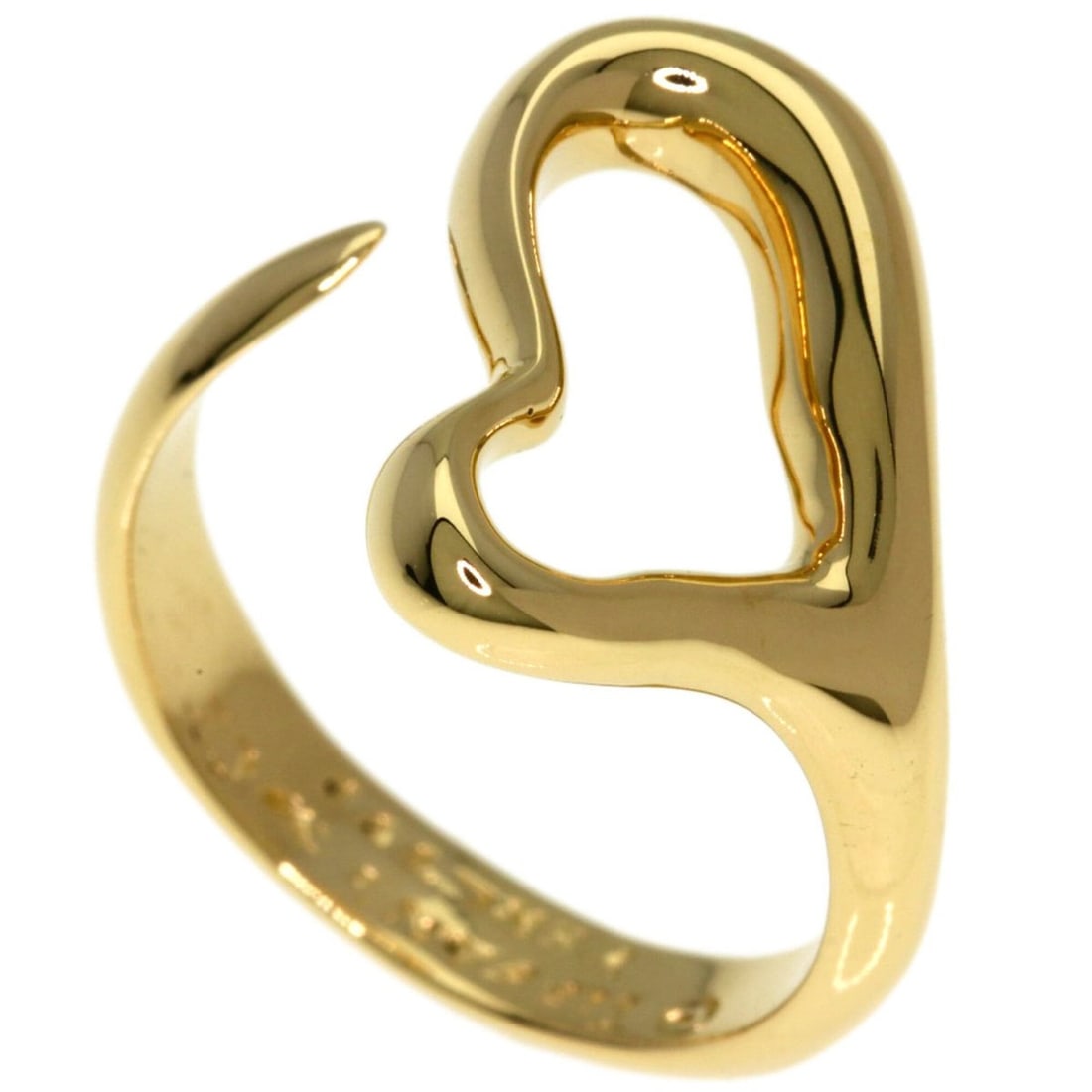 Tiffany & Co. Open Heart Ring, 18K Yellow Gold, Women's.