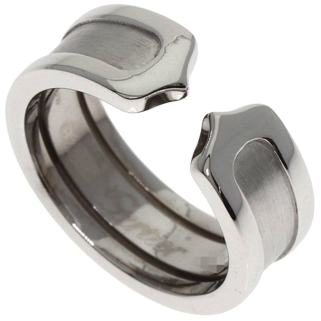 Cartier C2 #46 Ring, 18K White Gold, Women's.