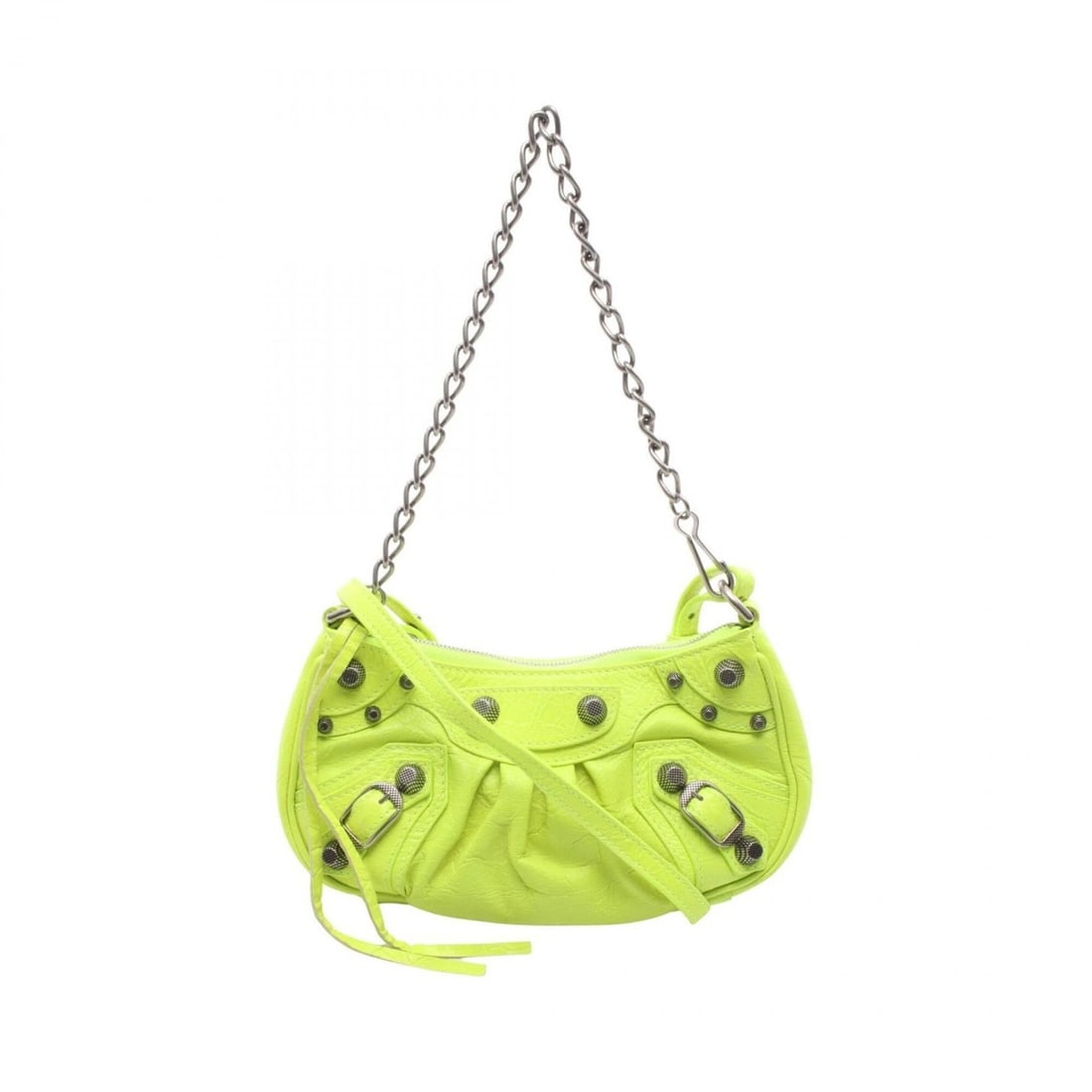 Balenciaga LE CAGOLE MINI BB 2-Way Handbag, Leather, Women's, Yellow, 695814: --- Catalog ---Category: SizeSize (HxWxD): 10.5cm x 22cm x 4cm / 4.13'' x 8.66'' x 1.57''Category: DesignType: HandbagColor: YellowGender: WomenMaterial: Leather Category: GeneralMPN: 695814Brand: Bal
