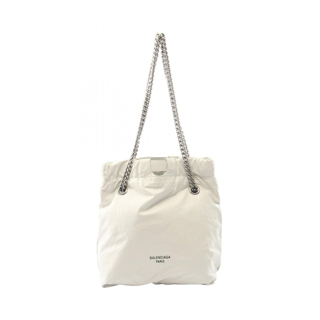 Balenciaga Crush Small Tote Bag Shoulder Handbag Leather Women's White 742942: --- Catalog ---Category: SizeSize (HxWxD): 26cm x 24cm x 10cm / 10.23'' x 9.44'' x 3.93''Category: DesignType: Handbag, Shoulder bag, Tote bagColor: WhiteGender: WomenMaterial: Leather Category: Gener
