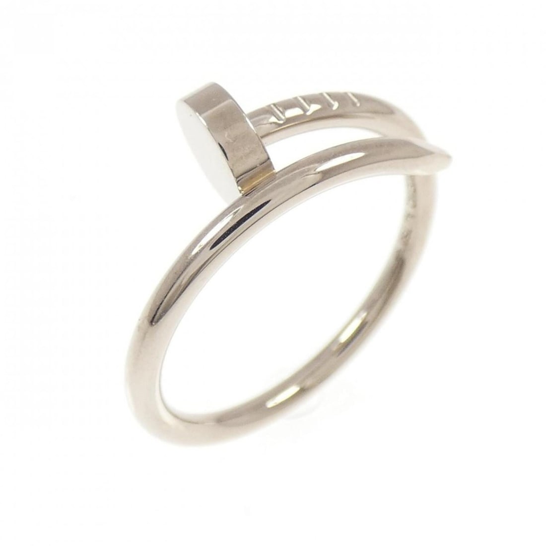 Cartier Juste un Clou Small Ring: --- Catalog ---Category: SizeUS Size: 6.5Brand Size: 53Category: DesignType: Band ringGender: WomenMaterial: White gold (18K)Category: GeneralBrand: Cartier--- Item List ---Section: ConditionRanking: