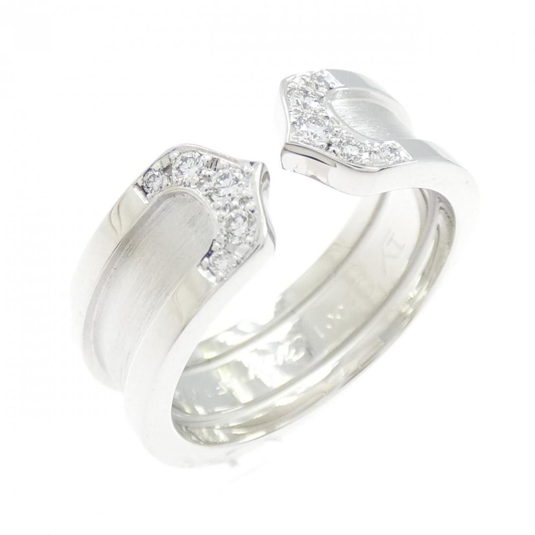 Cartier C2 Small Ring: --- Catalog ---Category: SizeUS Size: 5Brand Size: 49Category: DesignType: Band ringGender: WomenMaterial: White gold (18K)Category: GeneralMPN: B4044200Brand: Cartier--- Item List ---Section: