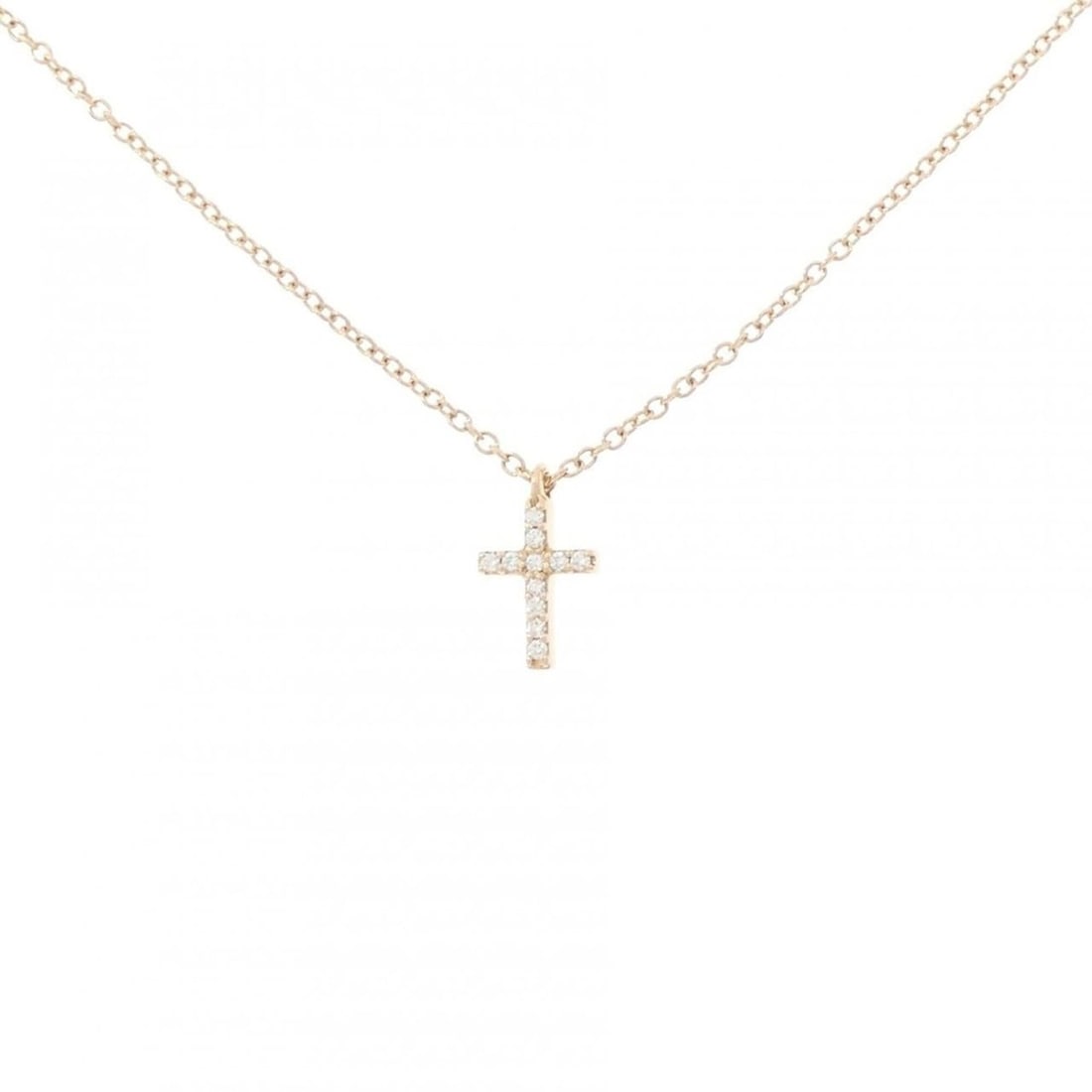 Tiffany Cross Necklace: --- Catalog ---Category: SizePendant Size: 9.5mm x 5.6mm / 0.37'' x 0.22''Neck Circumference: 41 cm / 16.14''Category: DesignGender: WomenMaterial: Pink gold (18K)Pendant Type: PendantNecklace Type: