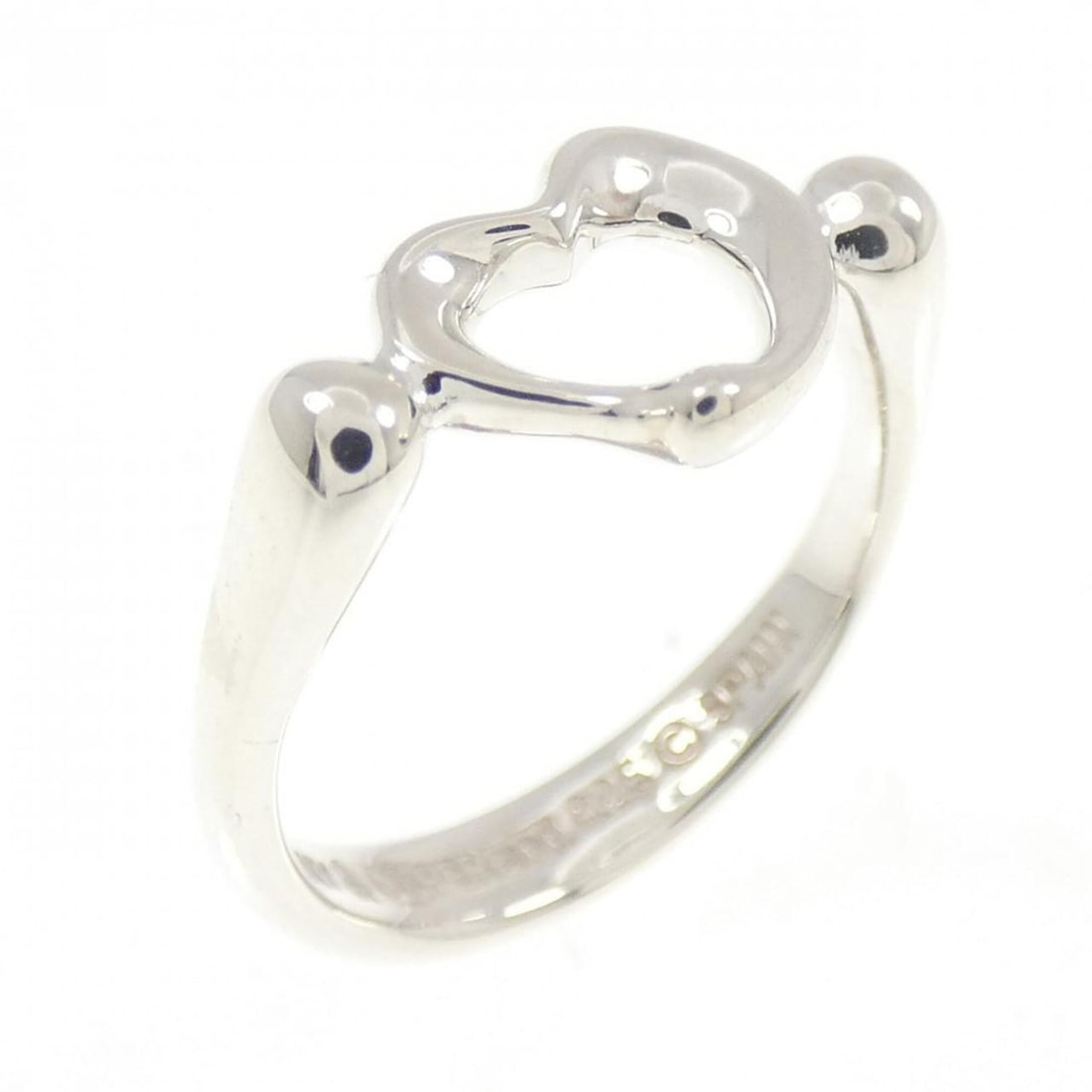 Tiffany Open Heart Ring: --- Catalog ---Category: SizeJP Size: 6US Size: 3.5Category: DesignType: Band ringGender: WomenMaterial: Silver 925Category: GeneralBrand: Tiffany--- Item List ---Section: ConditionRanking: Rank SA