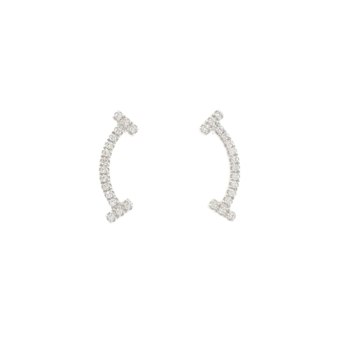 Tiffany T Smile Earrings: --- Catalog ---Category: SizeSize (HxWxD): 13.10mm x 4.40mm / 0.52'' x 0.17''Category: DesignType: Stud earringsGender: WomenMaterial: White gold (18K)Category: GeneralBrand: Tiffany--- Item List