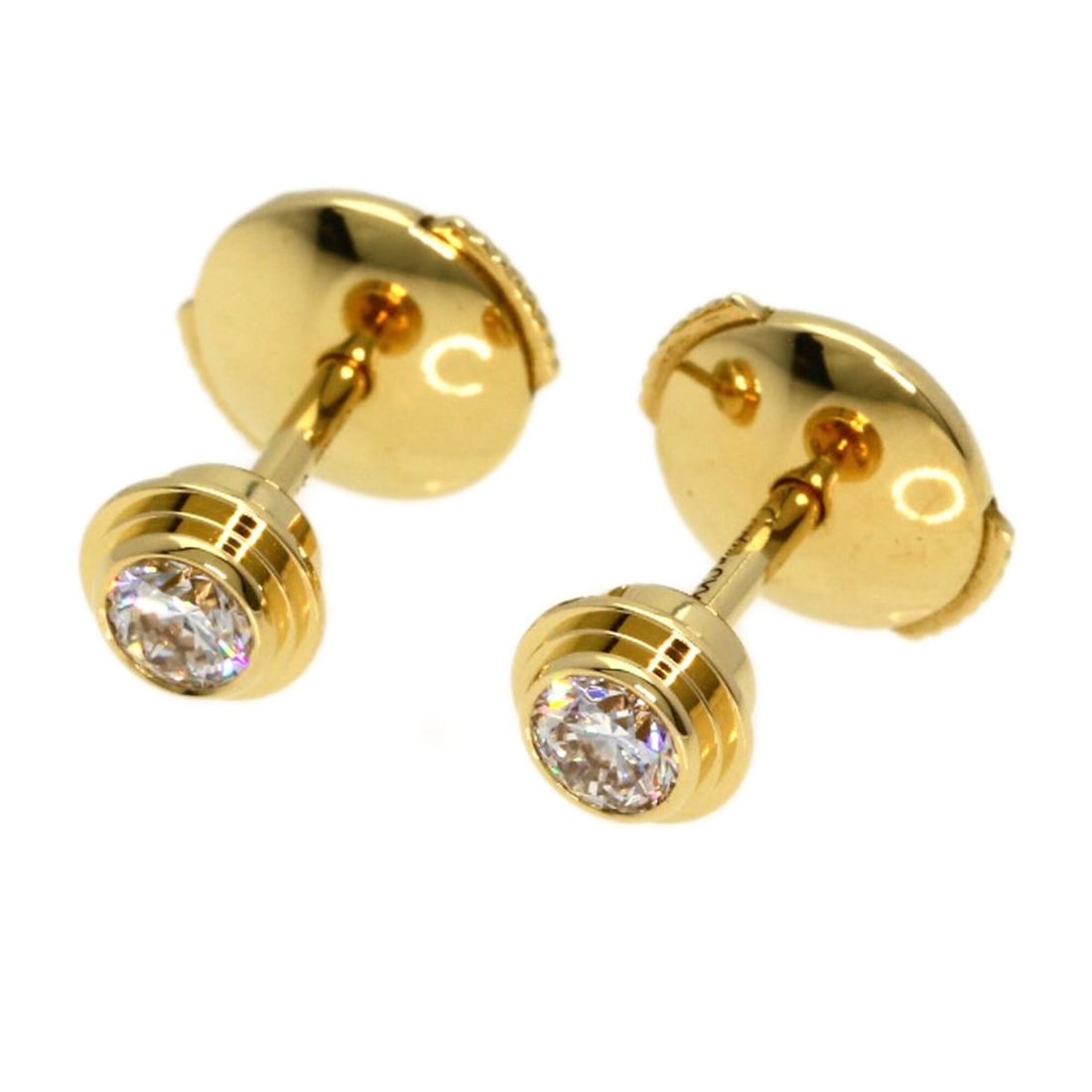 Cartier Damour Medium Diamond Earrings, 18K Yellow Gold, Women's. (1 of 5)