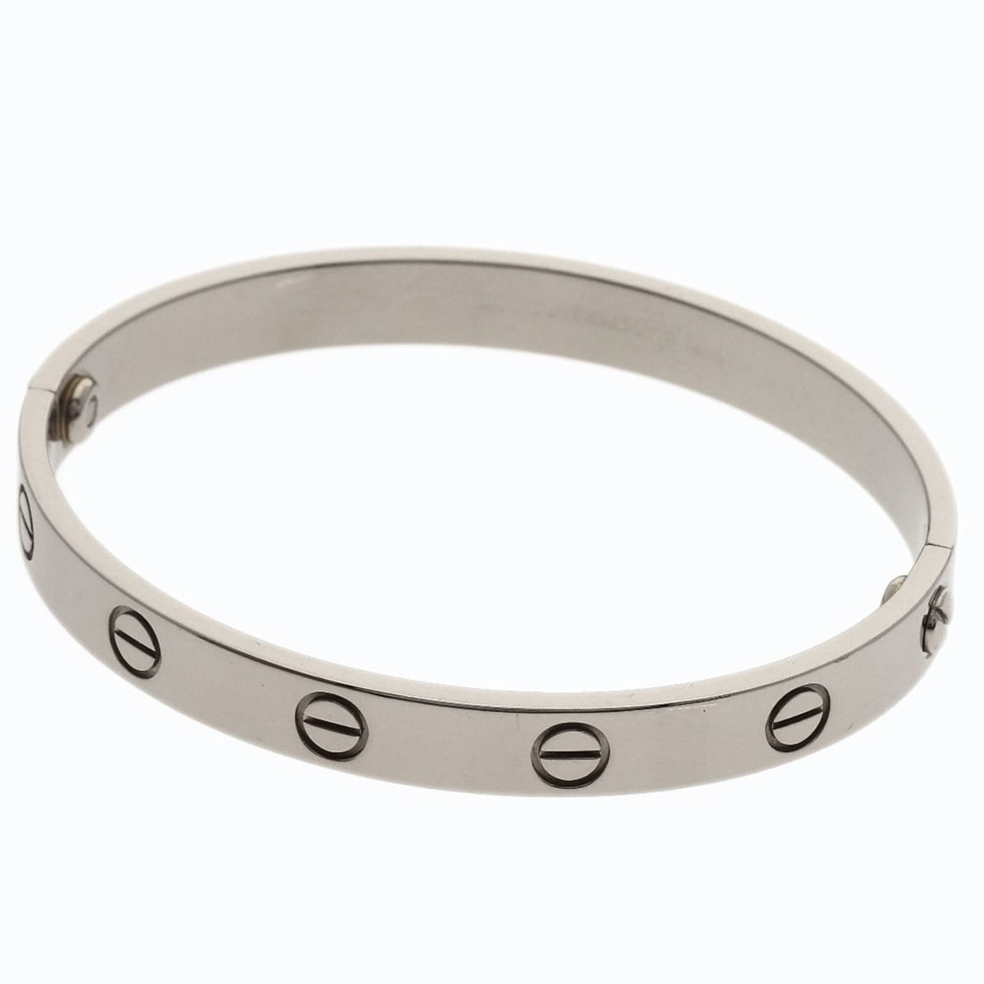 Cartier Love Bracelet #16 (No screwdriver included) 18K White Gold for Women CARTIER