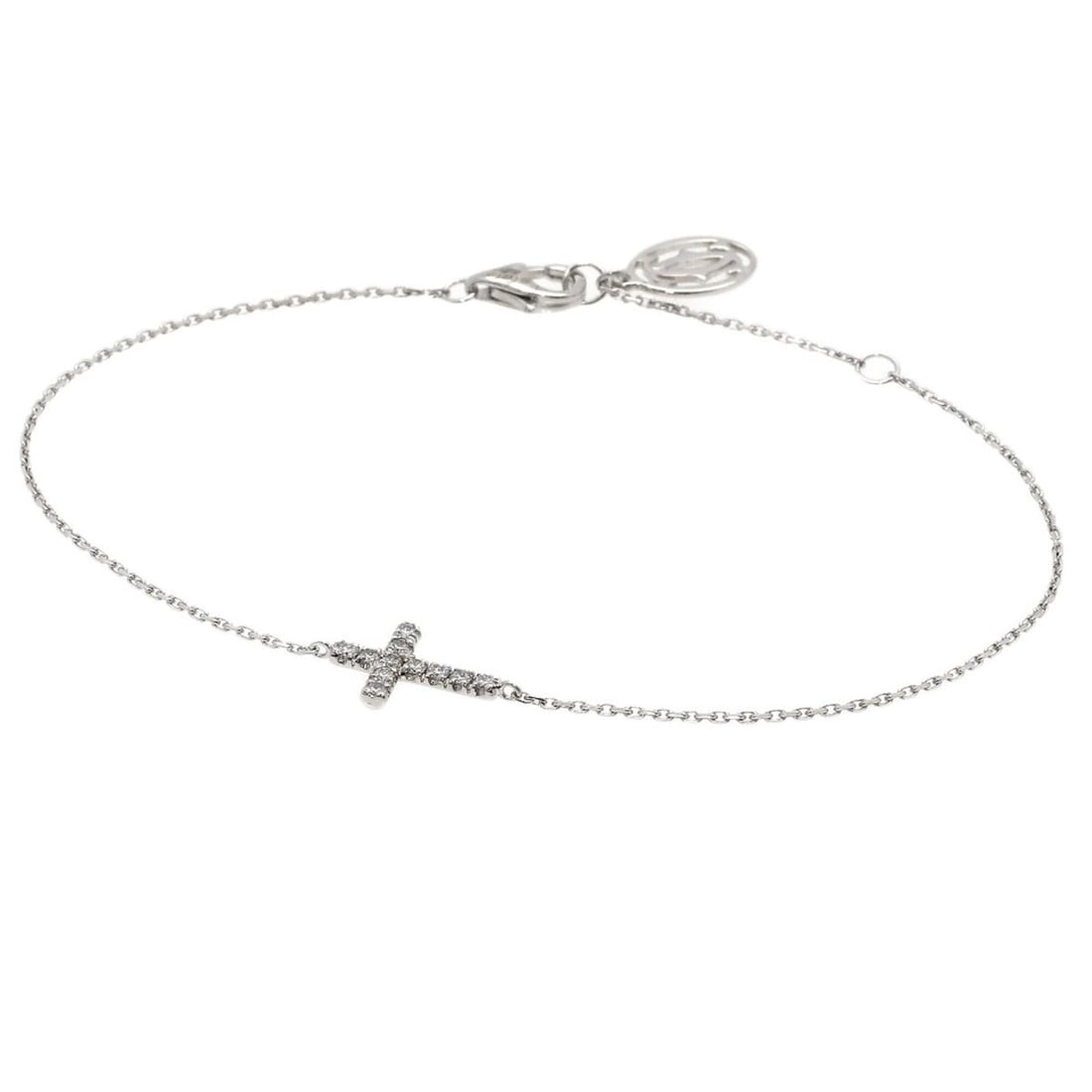 Cartier Symbol Diamond Bracelet 18K White Gold Women's CARTIER: --- Catalog ---Category: SizeLength: 18.5cm / 7.28''Category: DesignType: Charm braceletGender: WomenMaterial: White gold (18K)Category: GeneralBrand: Cartier--- Item List ---Section: ConditionRanking
