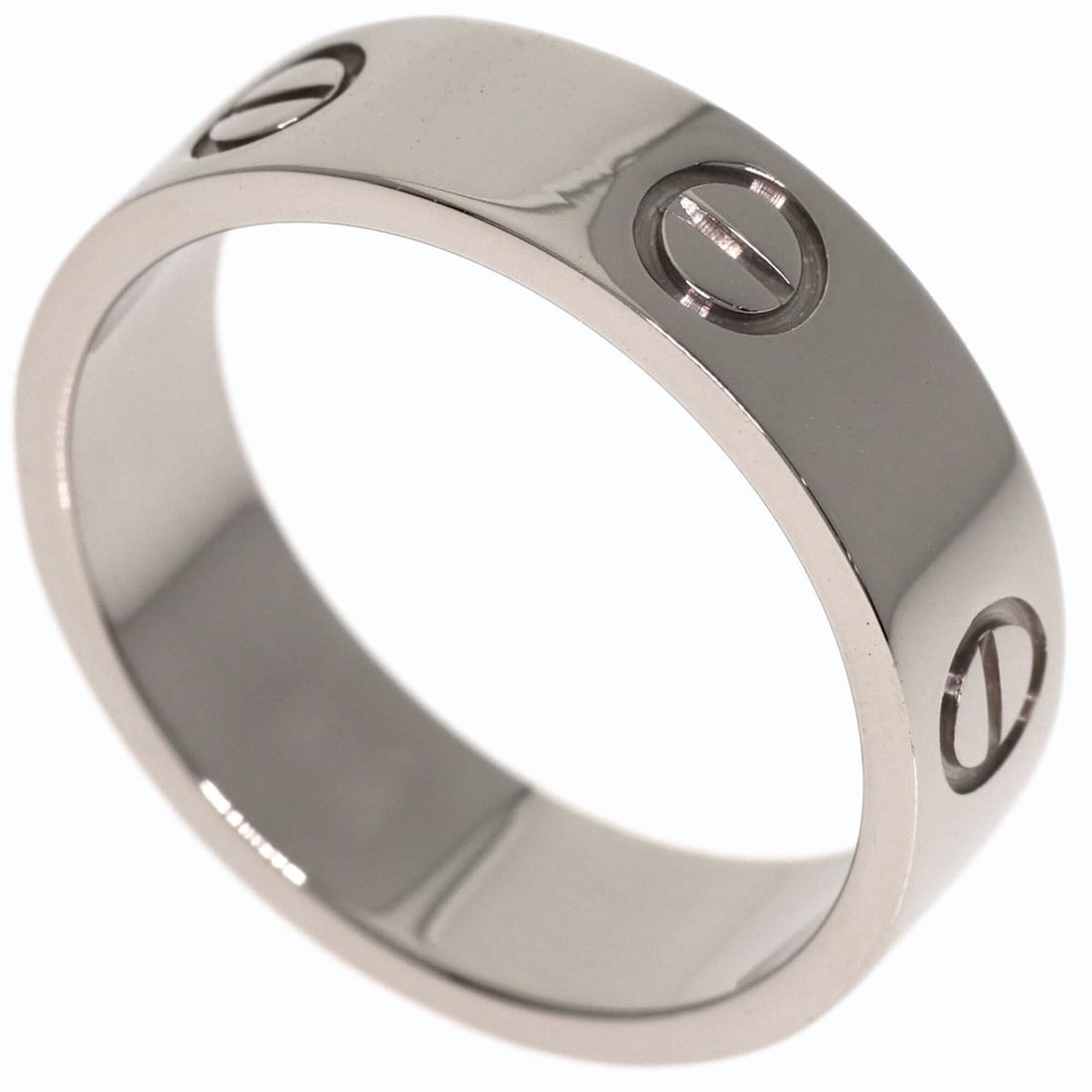 Cartier Love Ring #58, 18K White Gold, Women's Ring, CARTIER