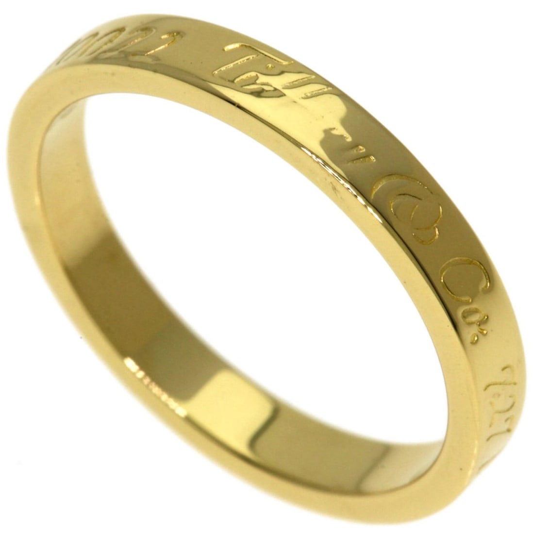 Tiffany & Co. Notes Narrow Ring, 18K Yellow Gold, Women's Ring.