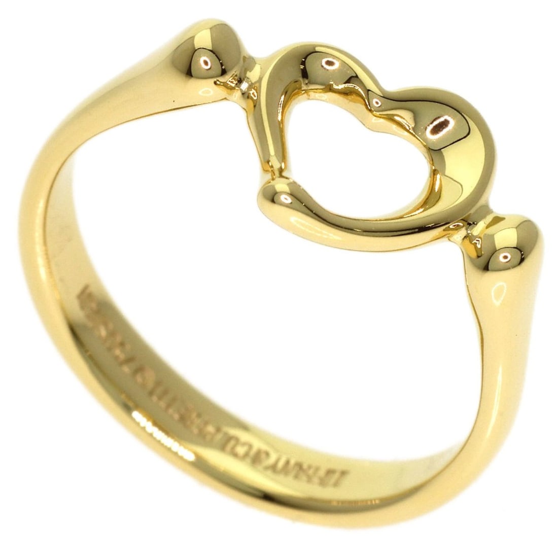 Tiffany & Co. Open Heart Ring, 18K Yellow Gold, Women's.