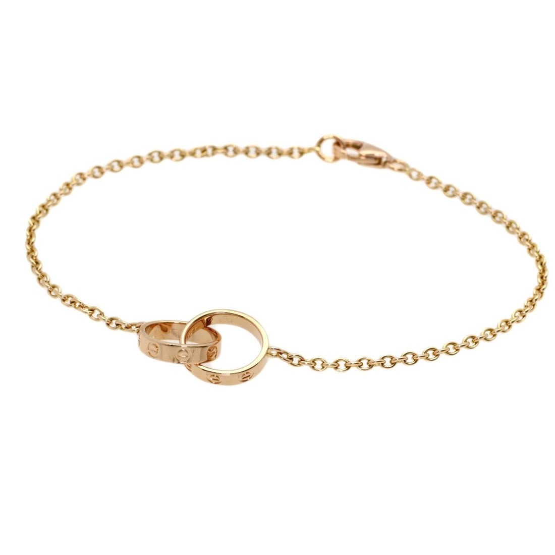 Cartier Baby Love Bracelet 18K Pink Gold Women's CARTIER: --- Catalog ---Category: SizeLength: 17.5cm / 6.88''Category: DesignType: Charm braceletGender: WomenMaterial: Pink gold (18K)Category: GeneralBrand: Cartier--- Item List ---Section: ConditionRanking: