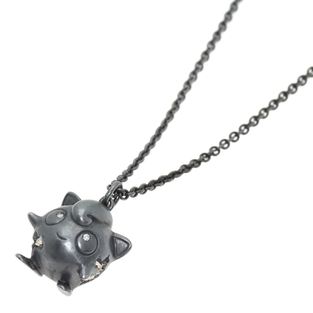 Tiffany & Co. Pokemon Jigglypuff Diamond Necklace, Silver/GP, Women's.: --- Catalog ---Category: SizePendant Size: 14mm x 12mm / 0.55'' x 0.47''Neck Circumference: 45 cm / 17.71''Category: DesignGender: WomenMaterial: Gold plating, SilverNecklace Type: NecklaceCategory: G