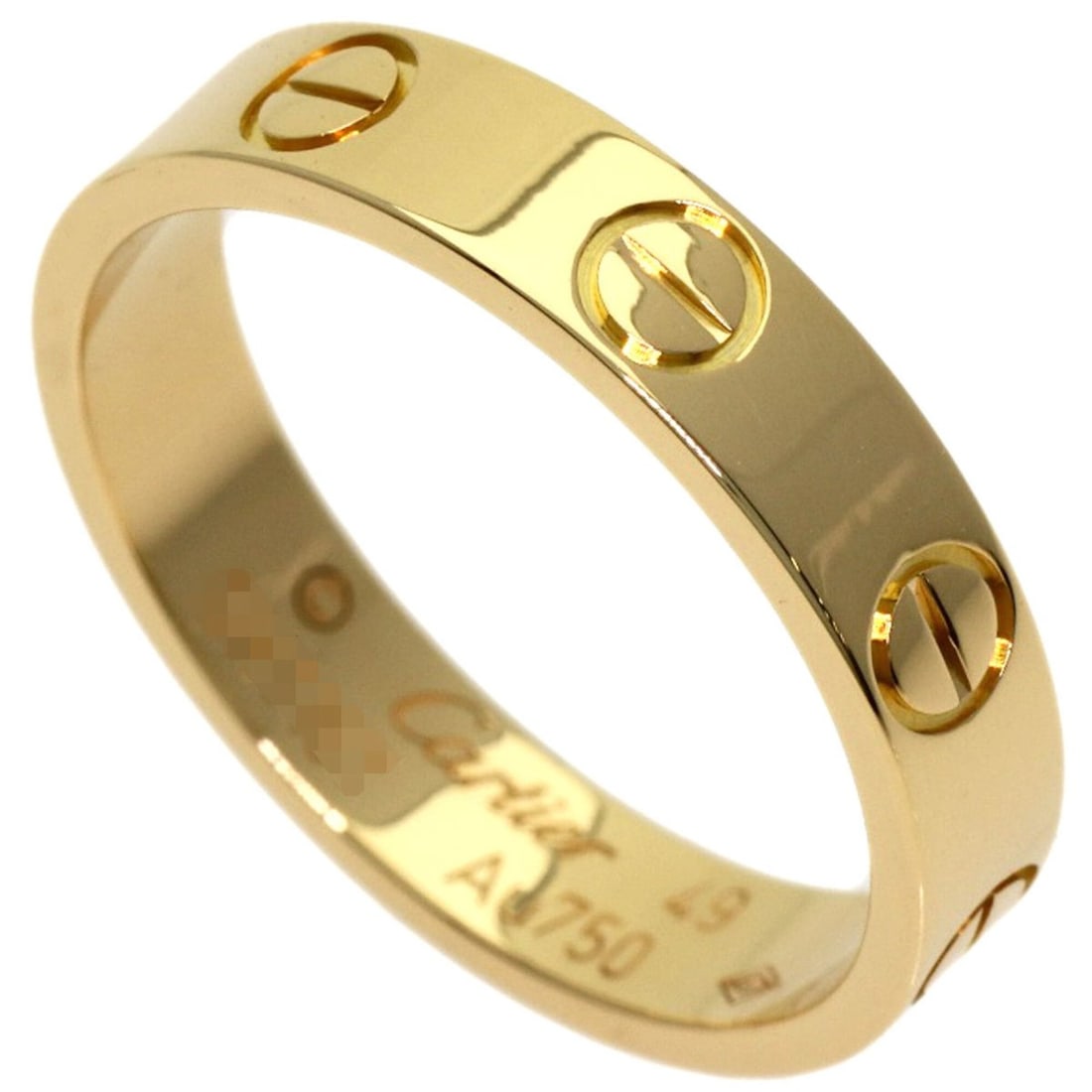 Cartier Mini Love Ring #49, 18K Yellow Gold, Women's Ring, CARTIER