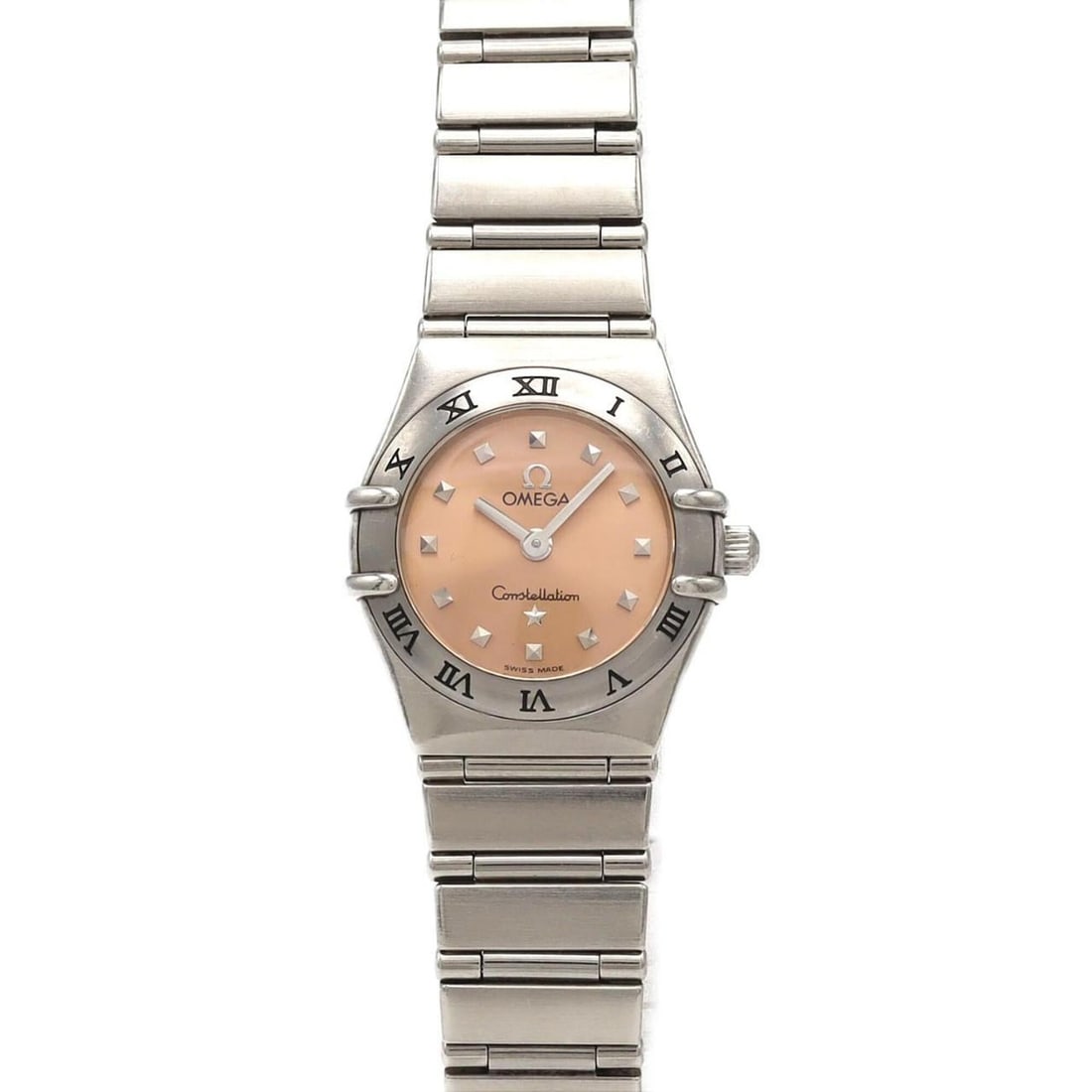 Omega Constellation Mini My Choice 1561.61 Stainless Steel Quartz Watch: --- Catalog ---Category: SizeWrist Size: 13.5cm / 5.31''Case Diameter: 22.5mm / 0.89''Category: DesignType: WristwatchGender: WomenColor (Dial): PinkMaterial (Band): Stainless steelMaterial (Case): St