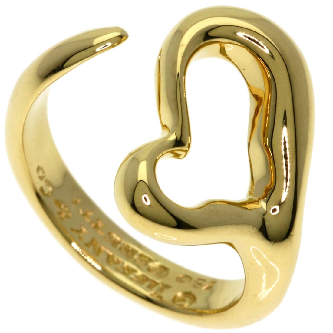 Tiffany & Co. Open Heart Ring, 18K Yellow Gold, Women's.