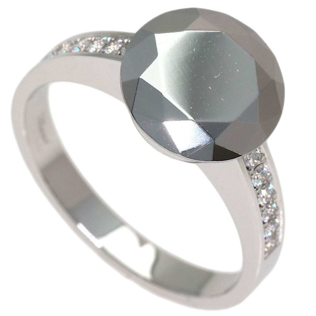Chopard Golden Diamond Ring - 18K White Gold/Chrome Women's