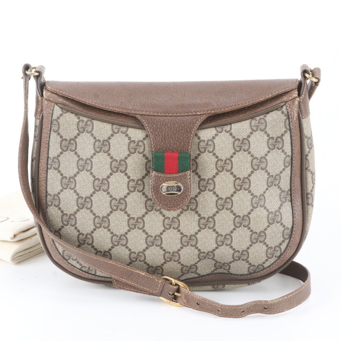 Gucci Old GG Supreme Leather Shoulder Bag Crossbody for Women: --- Catalog ---Category: SizeSize (HxWxD): 19cm x 23cm x 6cm / 7.48'' x 9.05'' x 2.36''Category: DesignType: Shoulder bagColor: Beige, BrownGender: WomenMaterial: Leather , Coated canvas Category: Gen