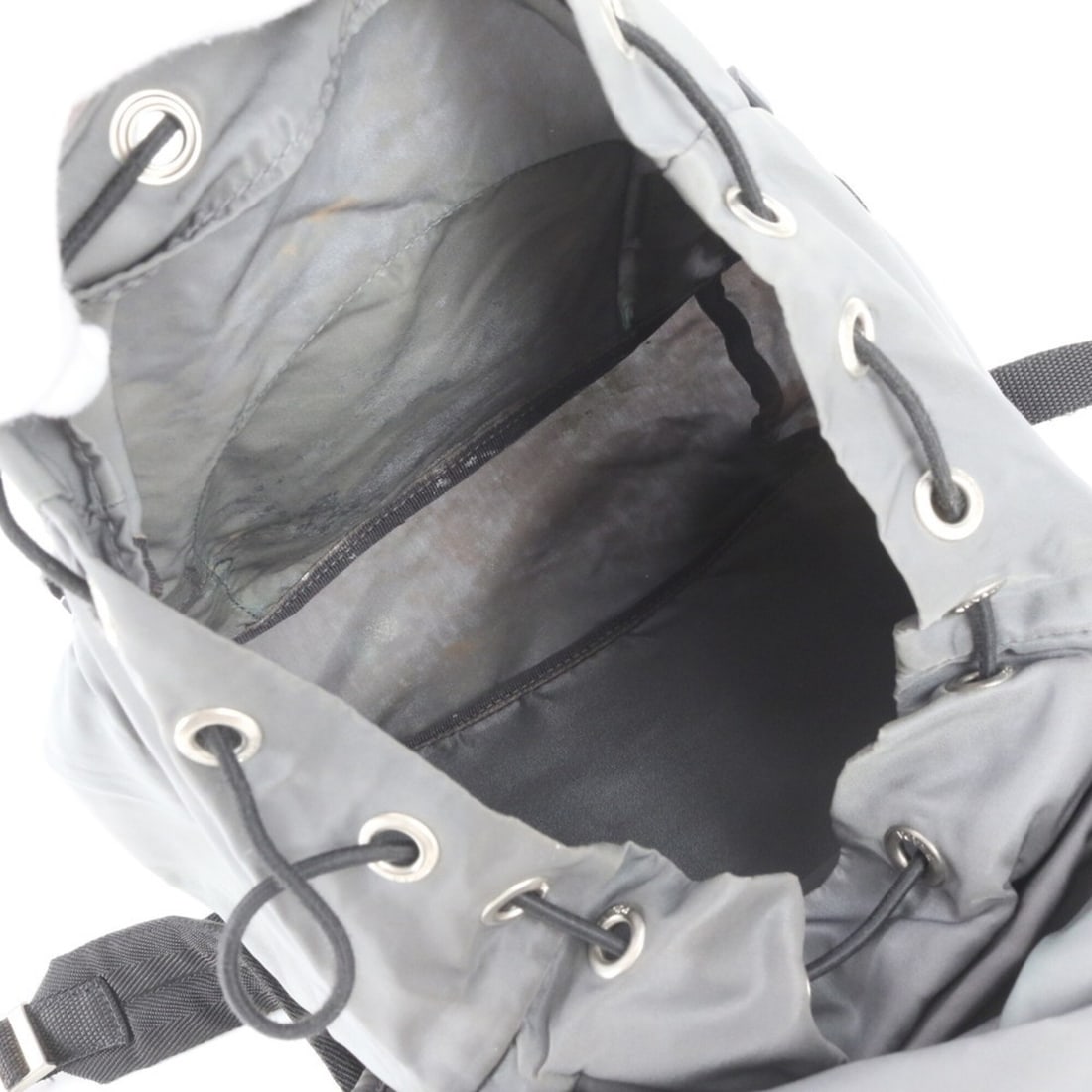 Prada Tessuto Nylon Triangle Logo Backpack (Men's) - 7