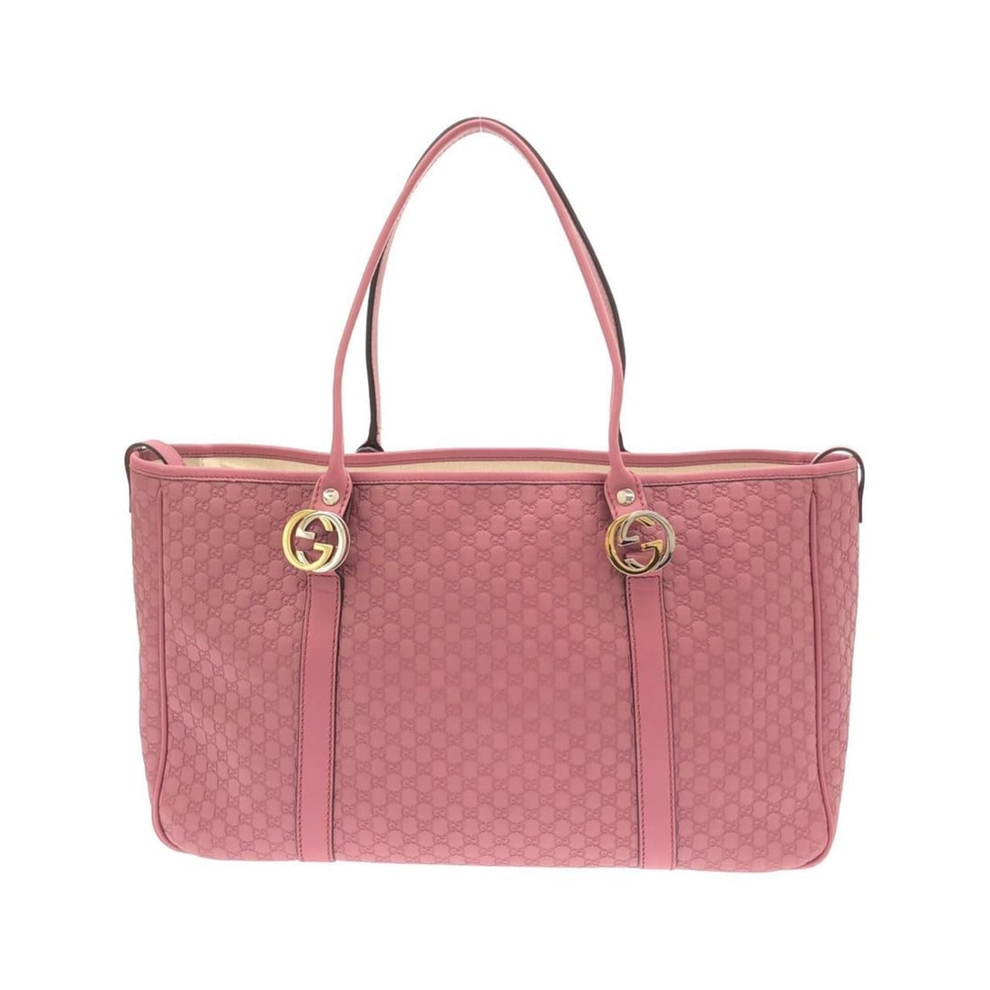 Gucci 232957 Handbag: --- Catalog ---Category: SizeSize (HxWxD): 23cm x 36cm x 10cm / 9.05'' x 14.17'' x 3.93''Category: DesignType: HandbagColor: PinkGender: Women,MenMaterial: Micro GG leather Category: GeneralMPN: 23295
