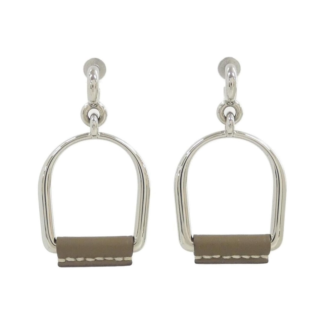 Hermes Hermès Heritage Equestre Etrier GM 081152CK Earrings