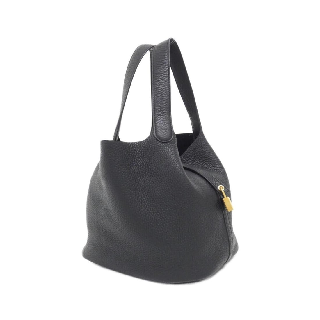 Hermes Picotin Lock MM 060991CC Handbag: --- Catalog ---Category: SizeWeight: 670g / 1.47lb.Size (HxWxD): 23cm x 22cm x 18cm / 9.05'' x 8.66'' x 7.08''Handle Length: 34cm / 13.38''Category: DesignType: HandbagColor: BlackGender: WomenMateria