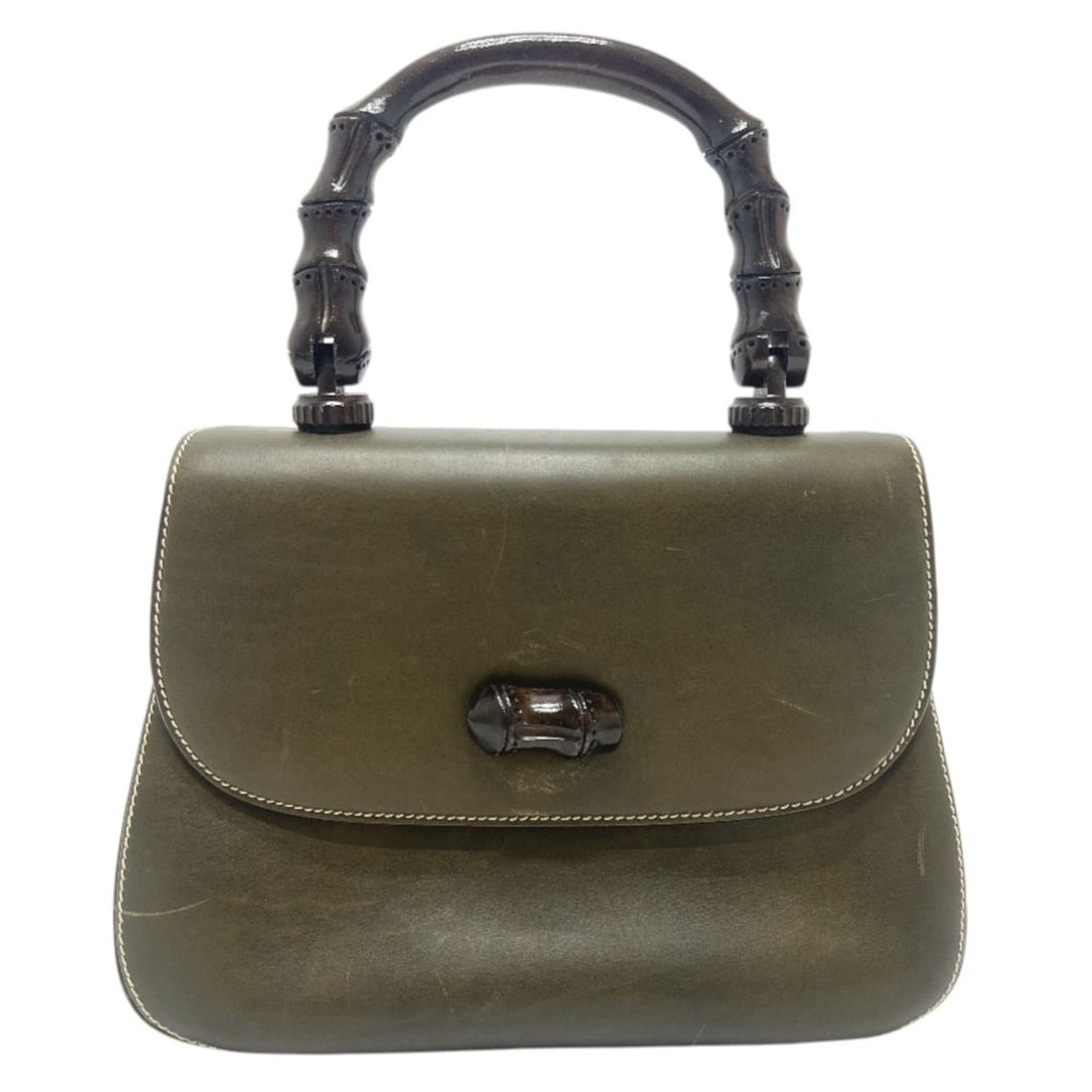 GUCCI 000-406 Turnlock Bamboo Tote Bag Flap Handbag Leather Women's Khaki: --- Catalog ---Category: SizeSize (HxWxD): 19.5cm x 25.5cm x 10cm / 7.67'' x 10.03'' x 3.93''Handle Length: 32cm / 12.59''Category: DesignType: Handbag, Tote bagColor: KhakiGender: WomenClosure: Turn 