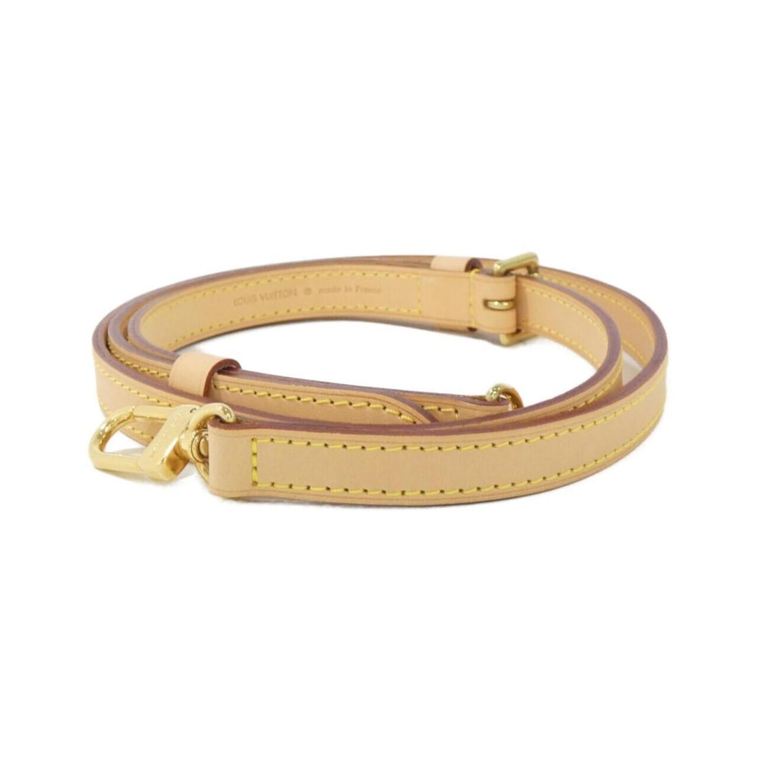 Louis Vuitton Shoulder Strap J52312: --- Catalog ---Category: SizeHandle/Strap Length: 102cm - 120cm / 40.15'' - 47.24''Category: DesignType: StrapColor: BeigeGender: Men,WomenMaterial: LeatherLeather/Fur Type: VachettaCategory: GeneralM