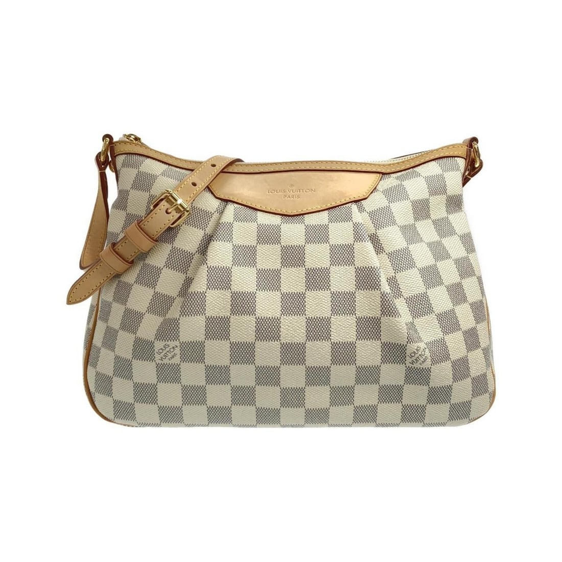 Louis Vuitton Damier Azur Siracusa PM N41113 Shoulder Bag: --- Catalog ---Category: SizeSize (HxWxD): 23cm x 28cm x 9cm / 9.05'' x 11.02'' x 3.54''Category: DesignType: Shoulder bagColor: Azur, WhiteGender: Women,MenMaterial: Coated canvas Category: GeneralMP