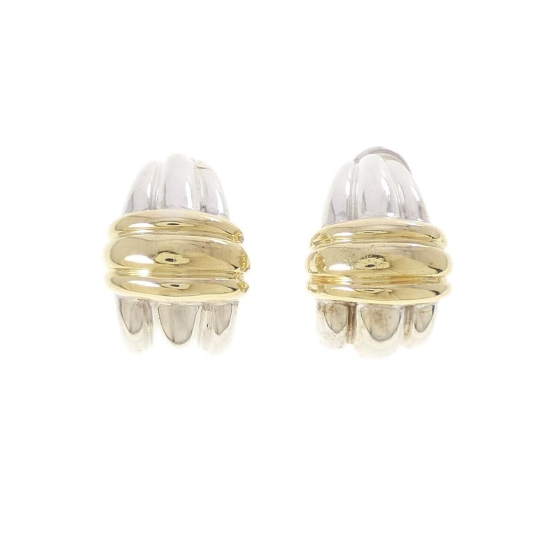 Tiffany & Co. 925 750YG Earrings: --- Catalog ---Category: SizeSize (HxWxD): 22.50mm x 14.70mm / 0.89'' x 0.58''Category: DesignType: Clip earringsGender: WomenMaterial: Silver 925, Yellow gold (18K)Category: GeneralBrand: Tiffany---