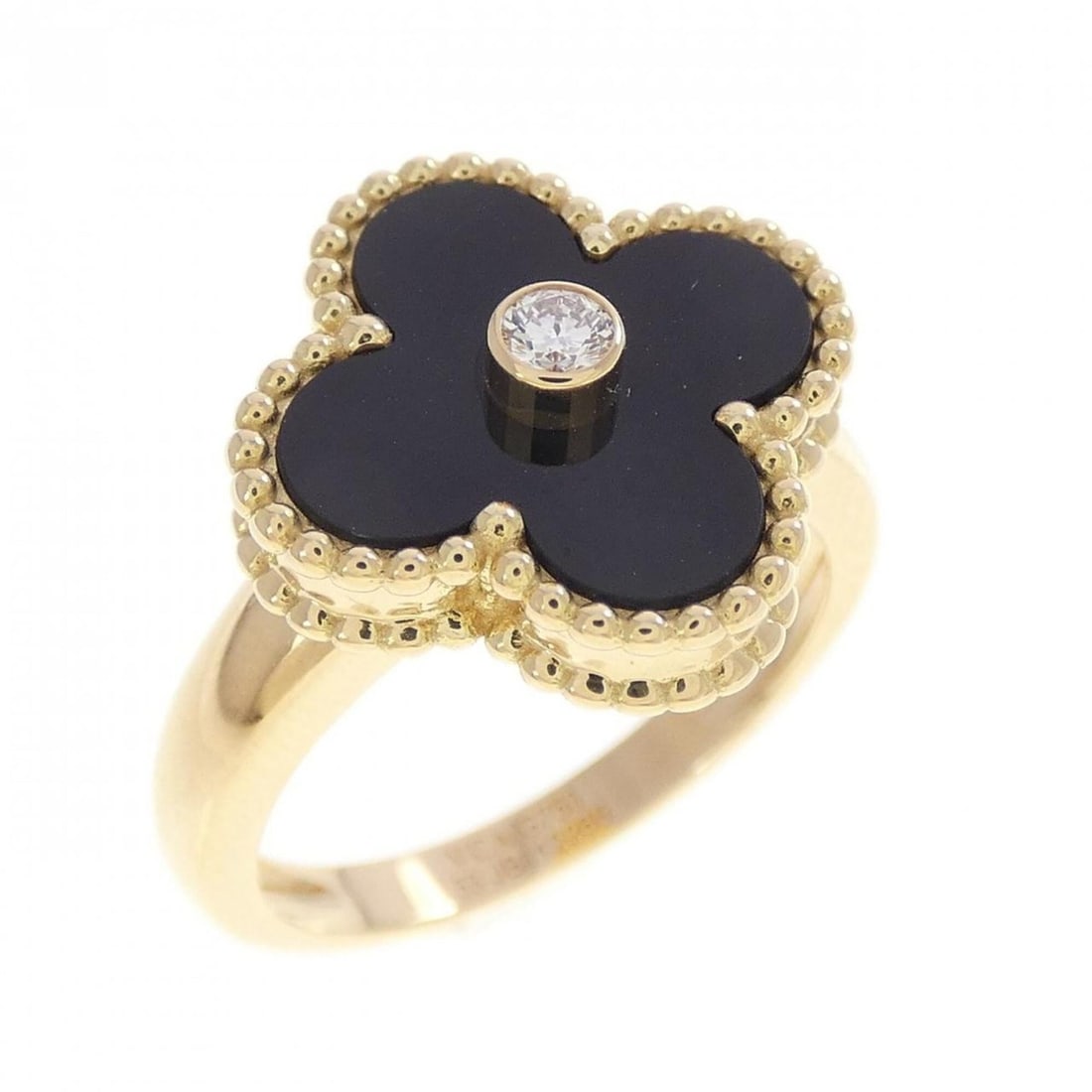 Van Cleef & Arpels Vintage Alhambra Ring: --- Catalog ---Category: SizeUS Size: 6.5Brand Size: 53Category: DesignType: Band ringGender: WomenMaterial: Yellow gold (18K)Category: GeneralMPN: VCARA41000Brand: Van Cleef & Arpels--- Item List ---