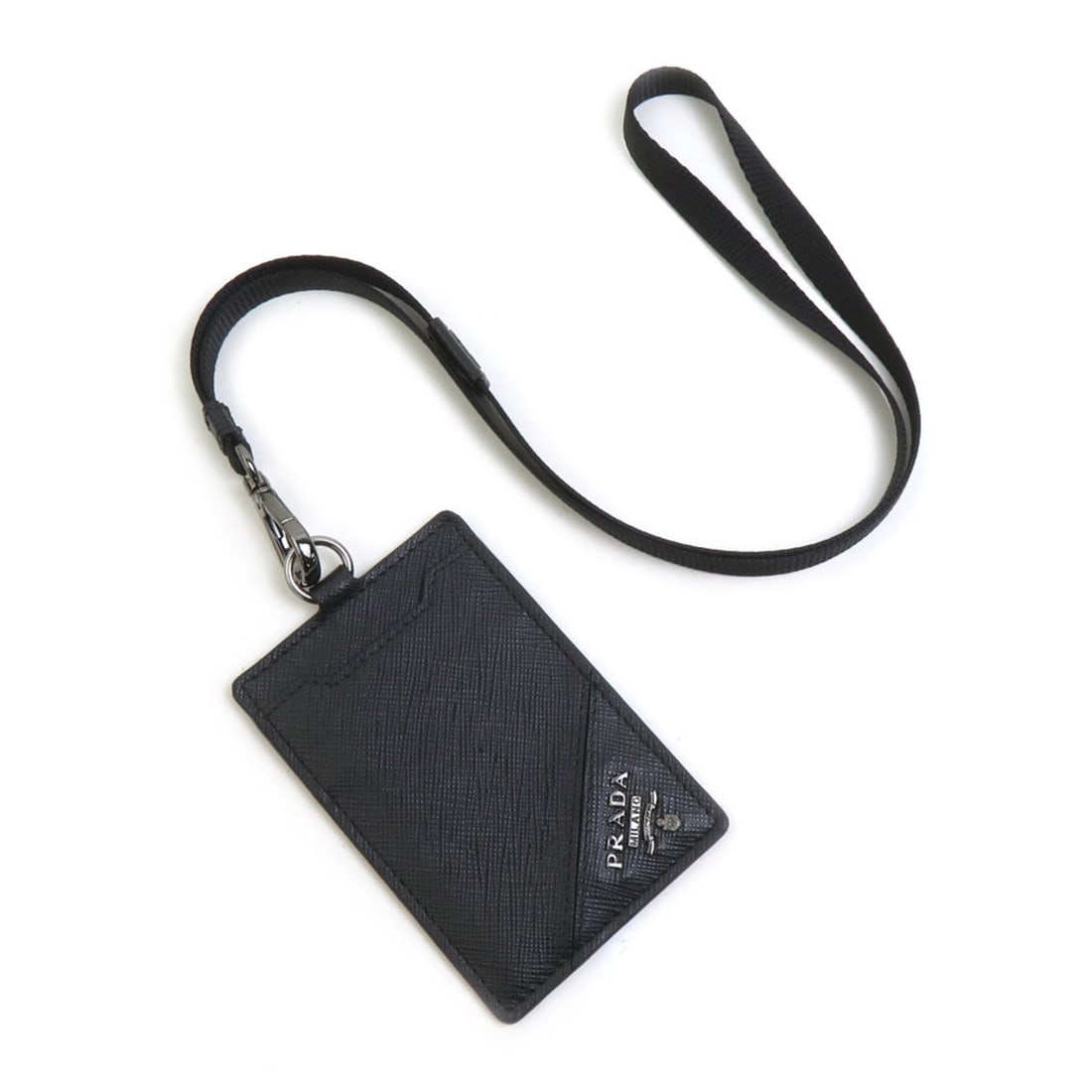 Prada PRADA Pass Case Leather Black Men's Women's 56766k: --- Catalog ---Category: DesignType: Travel pass caseColor: BlackGender: Men,WomenMaterial: Leather Category: GeneralBrand: PradaCategory: Physical PropertiesSize (HxWxD): 10.5cm x 7cm / 4.13'' x