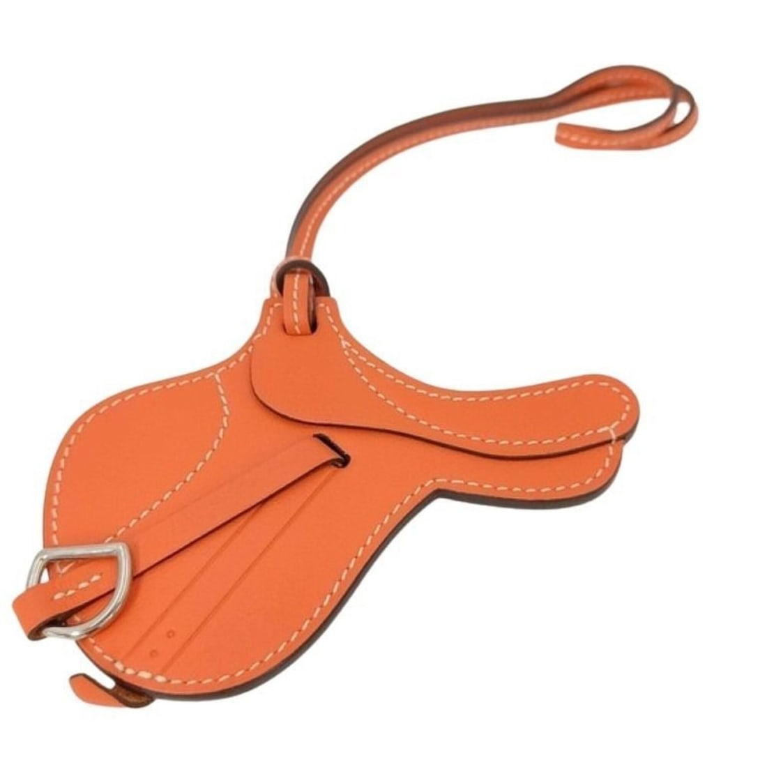 HERMES Bag Charm Paddock Cell Orange Leather Women's: --- Catalog ---Category: SizeSize (HxWxD): 10.80mm x 8.00mm / 0.43'' x 0.31''Category: DesignType: Handbag charmColor: OrangeGender: WomenMaterial: LeatherCategory: GeneralBrand: HermesCountry of Orig