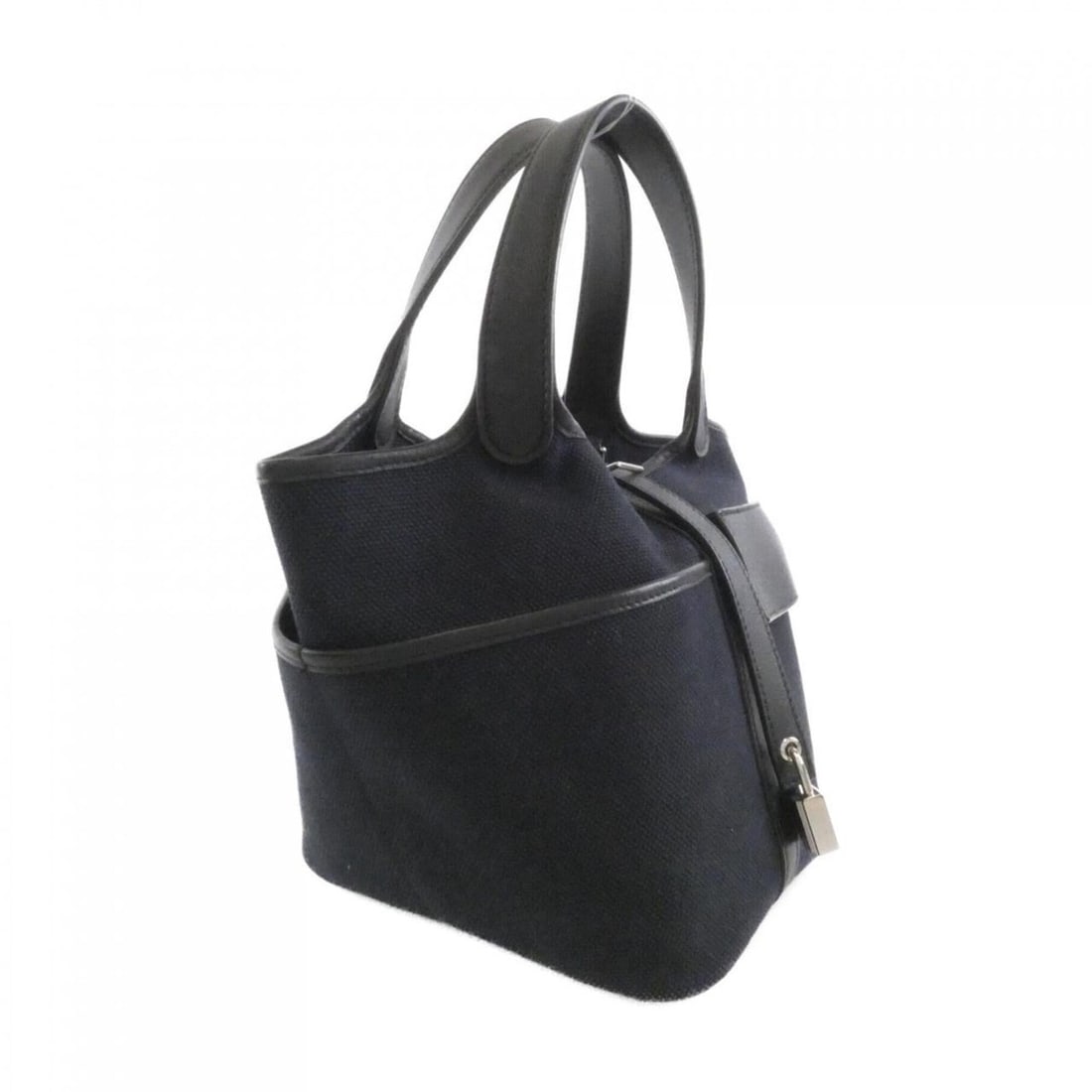 Hermes Picotin Lock Pocket PM 083189CK Handbag: --- Catalog ---Category: SizeSize (HxWxD): 19cm x 18cm x 14cm / 7.48'' x 7.08'' x 5.51''Category: DesignType: HandbagColor: Black, Blue, Blue marineGender: WomenMaterial: Swift leather Category: Gener