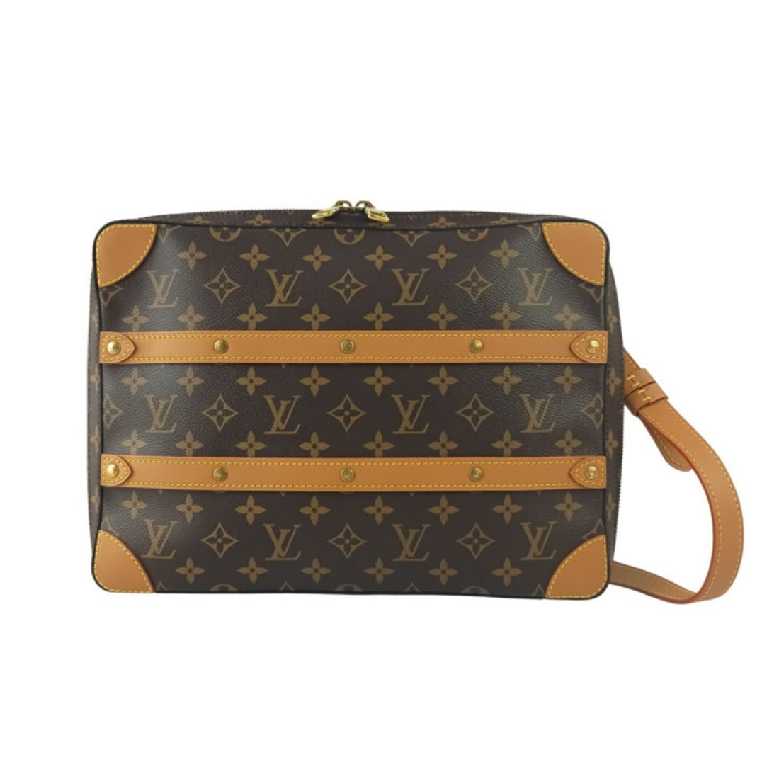 LOUIS VUITTON Shoulder Bag Soft Trunk MM M44754 Brown Monogram Men's Women's: --- Catalog ---Category: SizeSize (HxWxD): 24cm x 32cm x 5cm / 9.44'' x 12.59'' x 1.96''Category: DesignType: Messenger bag, Shoulder bagColor: BrownGender: Men,Women,UnisexMaterial: Monogram Category
