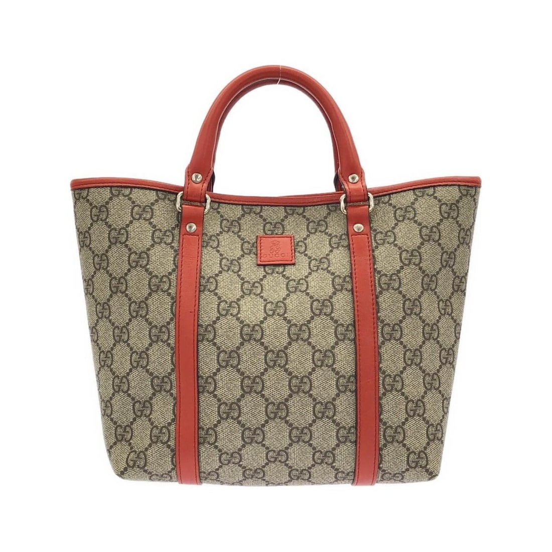 Gucci 297557 Handbag: --- Catalog ---Category: SizeSize (HxWxD): 19cm x 21cm x 10cm / 7.48'' x 8.26'' x 3.93''Category: DesignType: HandbagColor: Beige, OrangeGender: Women,MenMaterial: GG Supreme , Canvas Category: Genera