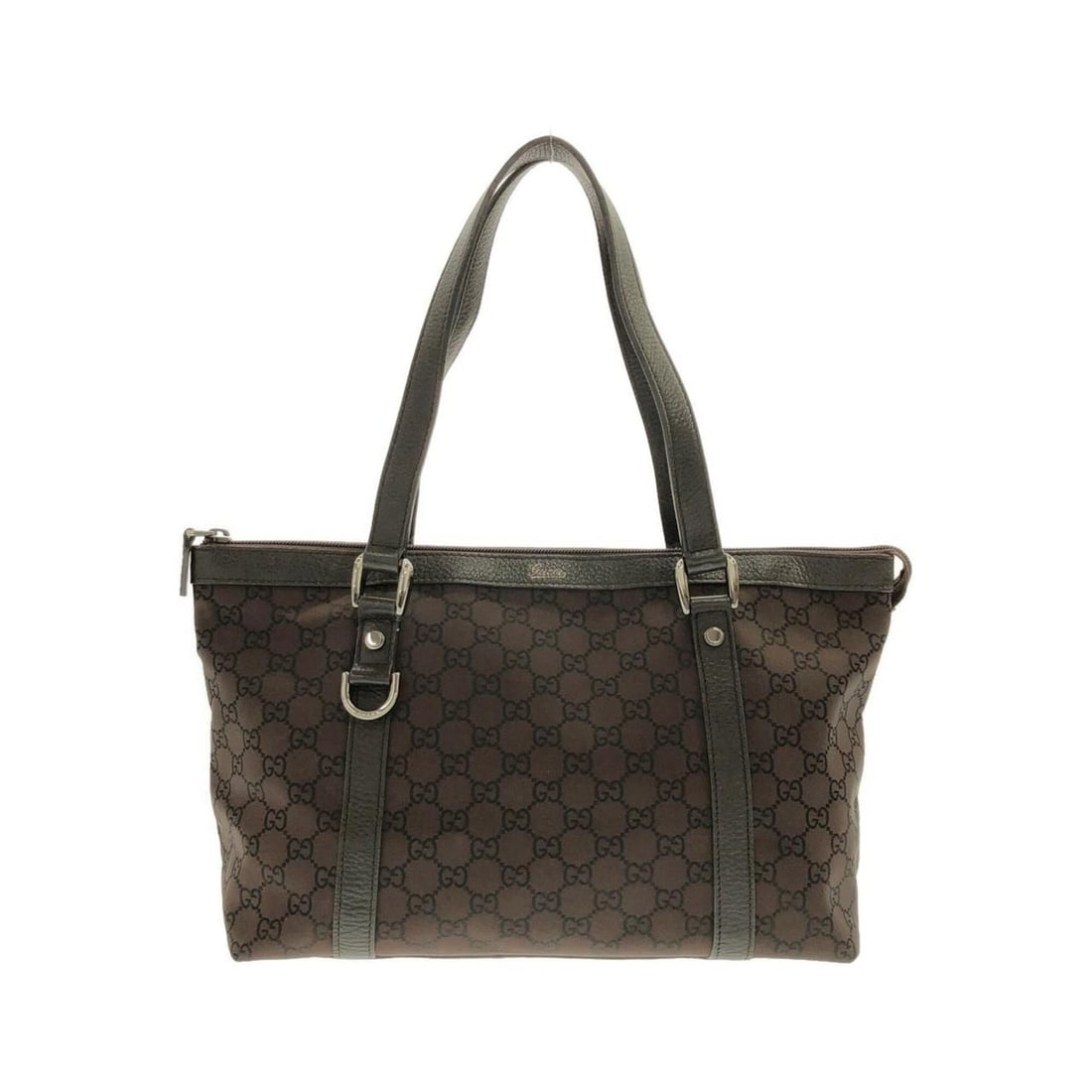 Gucci 268640 handbag: --- Catalog ---Category: SizeSize (HxWxD): 21cm x 31cm x 12cm / 8.26'' x 12.2'' x 4.72''Category: DesignType: HandbagColor: BrownGender: WomenMaterial: Nylon Category: GeneralBrand: Gucci--- Item List
