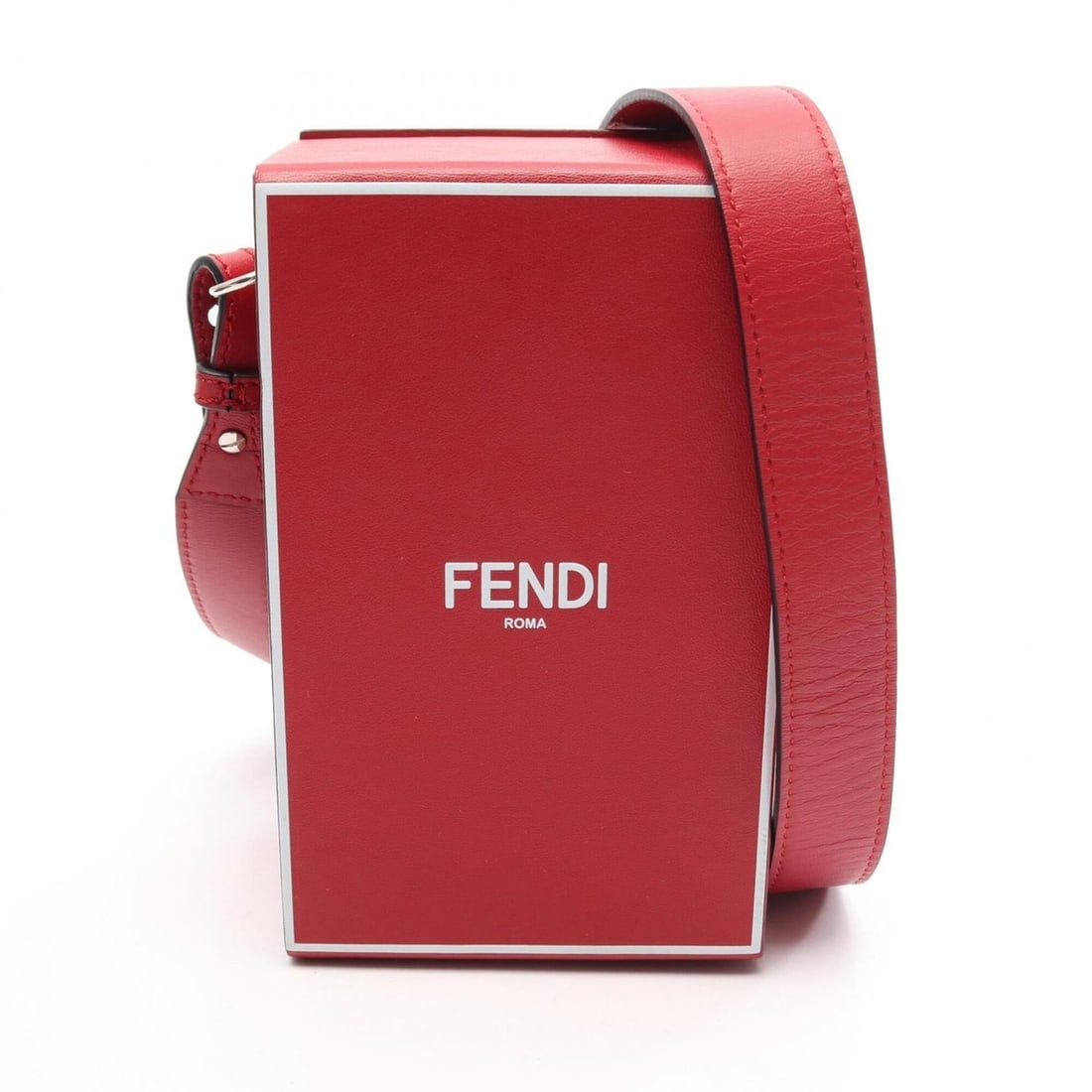Fendi Box Shoulder Bag Handbag Leather Men's Women's Red: --- Catalog ---Category: SizeSize (HxWxD): 17cm x 10cm x 7cm / 6.69'' x 3.93'' x 2.75''Category: DesignType: Handbag, Shoulder bagColor: Red colorGender: Men,WomenMaterial: Leather Category: GeneralBr