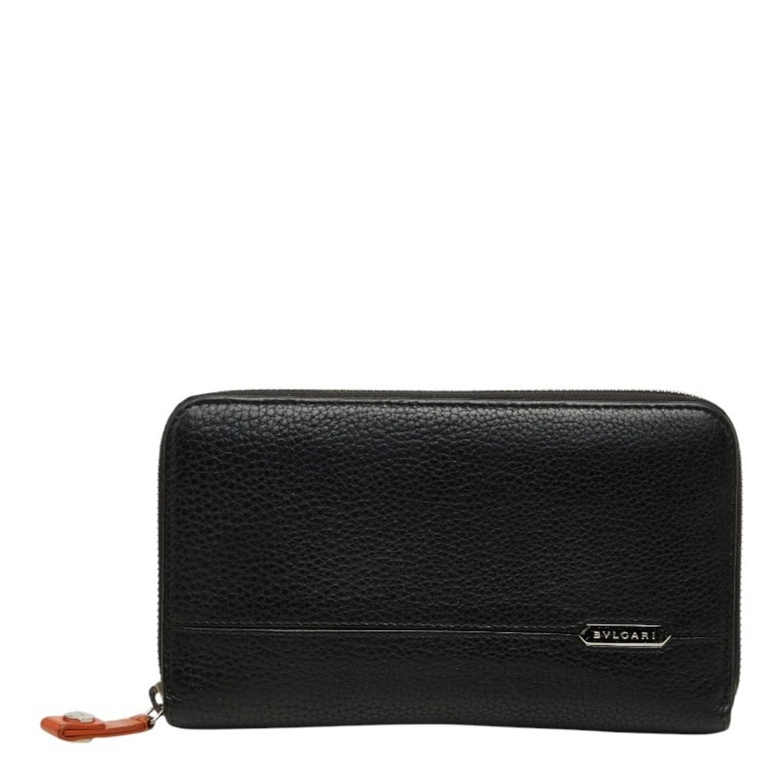 Bulgari Round Zip Long Wallet, Black Leather, Men's BVLGARI: --- Catalog ---Category: SizeSize (HxWxD): 11.5cm x 19cm x 2cm / 4.52'' x 7.48'' x 0.78''Category: DesignType: Coin purse/coin caseColor: BlackGender: MenMaterial: Leather Category: GeneralBrand: Bvlg