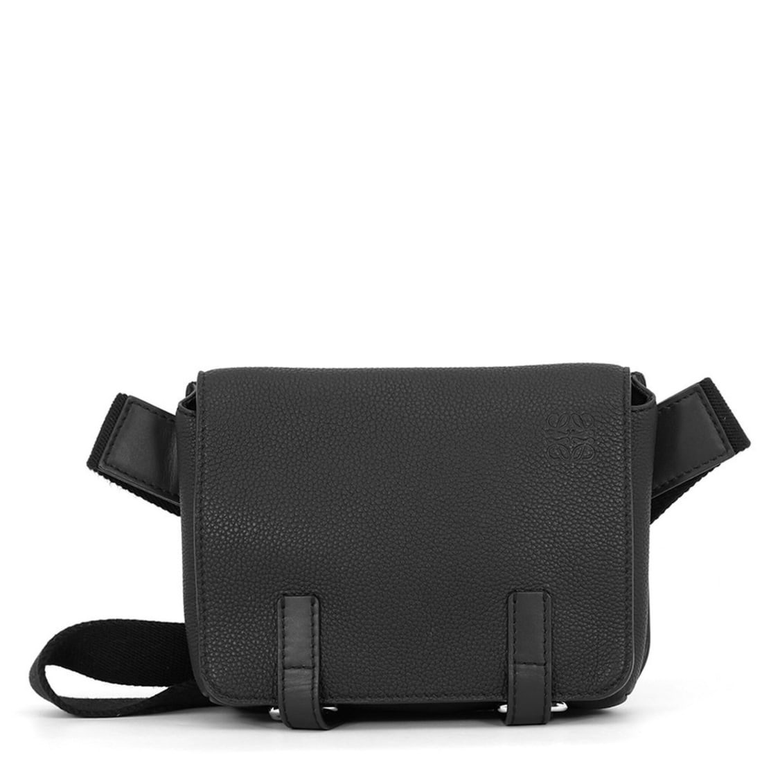 Loewe body bag, military bum leather, 317.12AB234, LOEWE black, handbag,