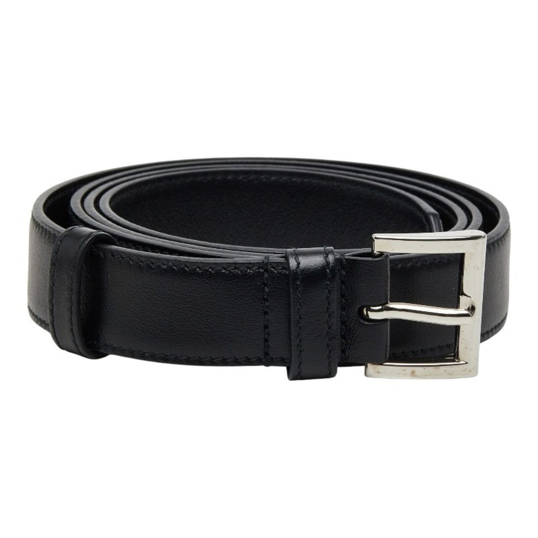 Prada Triangle Logo Plate Belt, Size 36, Black Leather, Women's PRADA: --- Catalog ---Category: SizeLength: 66.5cm - 76.5cm / 26.18'' - 30.11''Category: DesignType: Standard beltColor: BlackGender: WomenMaterial (Strap): Leather Category: GeneralBrand: Prada--- Item List