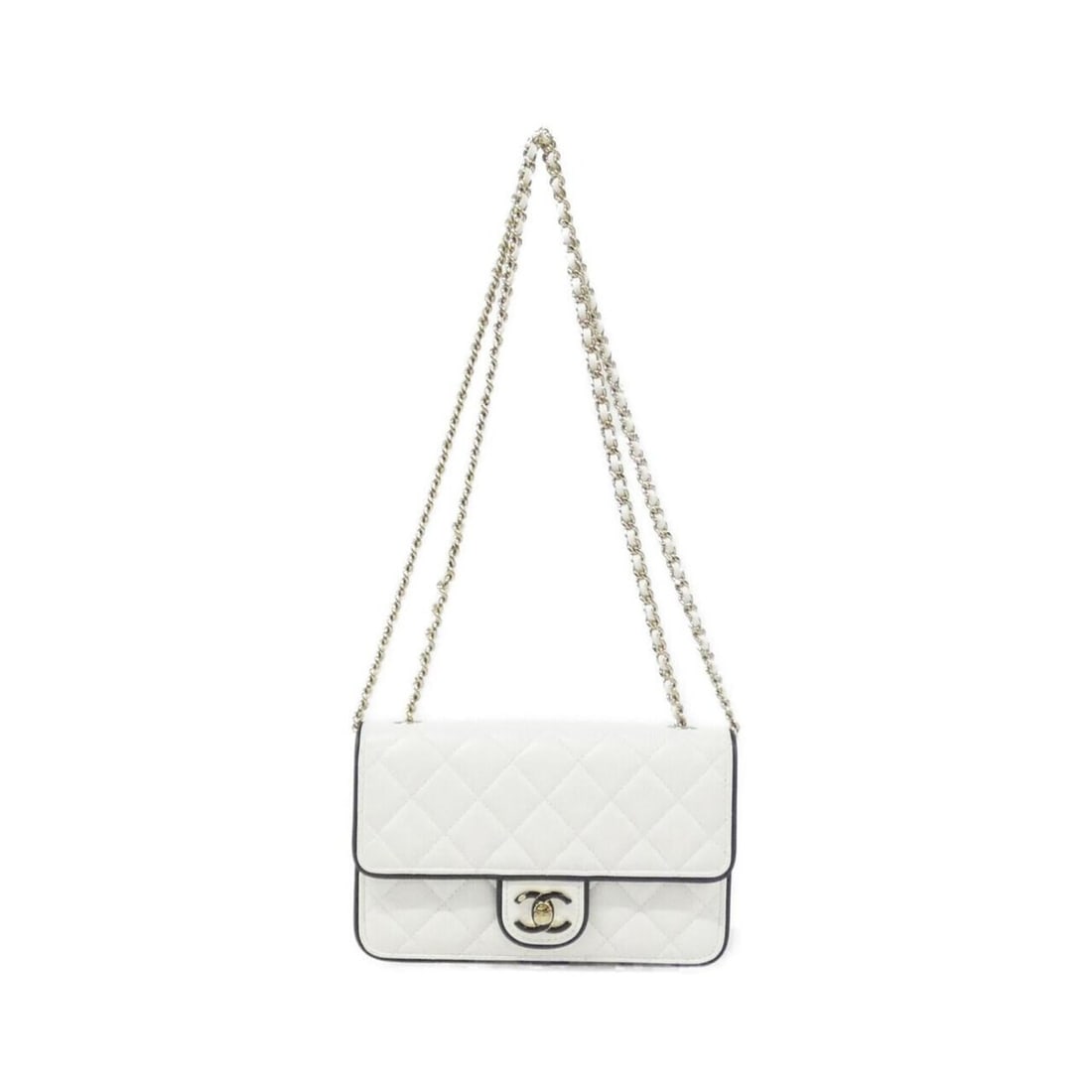 Chanel AP4511 Chain Wallet: --- Catalog ---Category: SizeSize (HxWxD): 12cm x 19.5cm x 4cm / 4.72'' x 7.67'' x 1.57''Category: DesignType: Chain/Shoulder walletColor: Black, WhiteGender: WomenMaterial: Leather Leather/Fur Type: