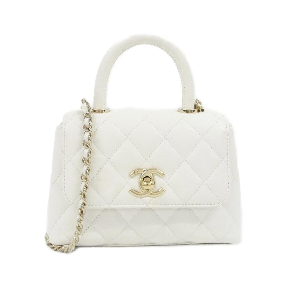 Chanel AP4244 Handbag, Clutch, Shoulder Bag: --- Catalog ---Category: SizeSize (HxWxD): 12cm x 16cm x 5cm / 4.72'' x 6.29'' x 1.96''Category: DesignType: Handbag, Shoulder bagColor: WhiteGender: WomenMaterial: Grained Calfskin Category: GeneralM
