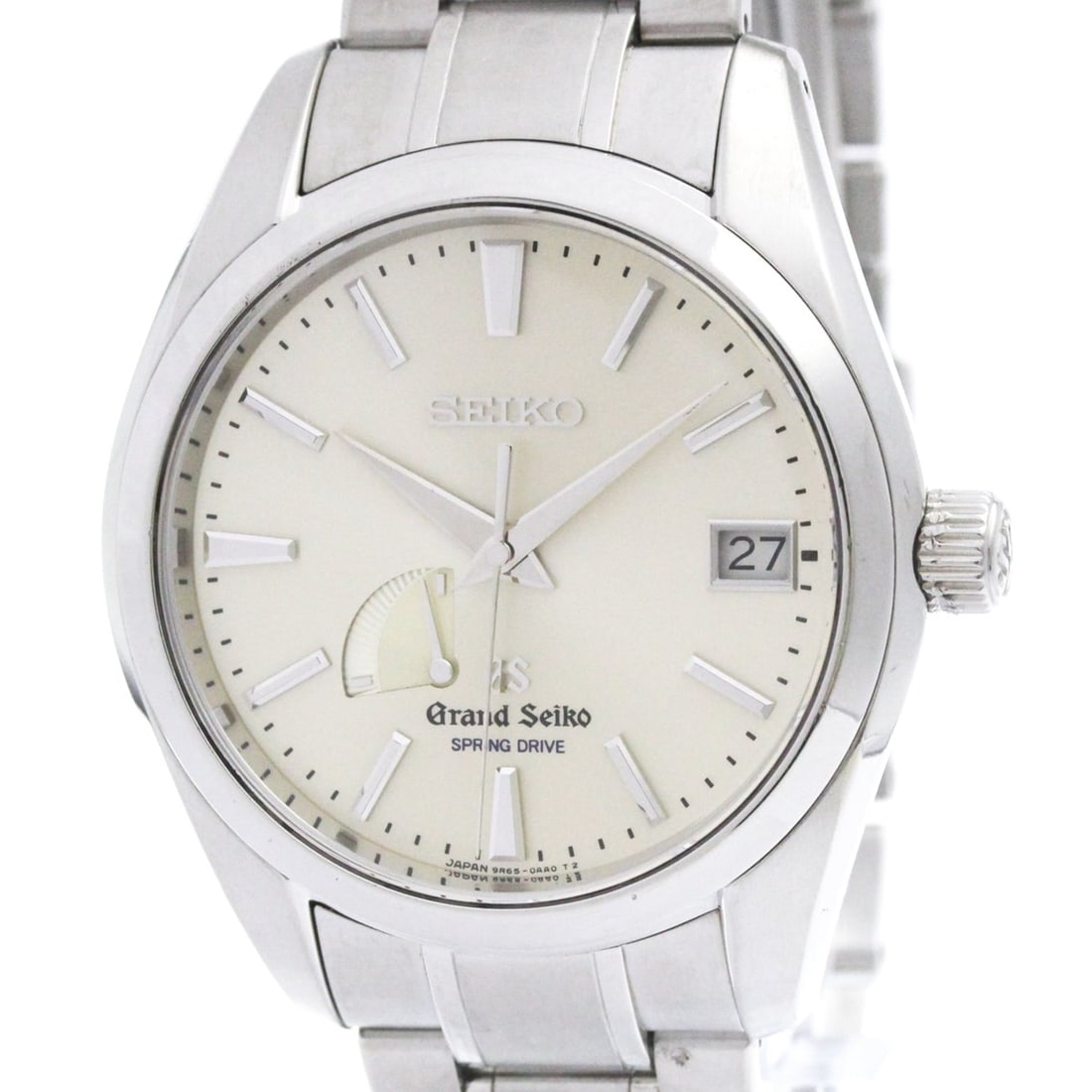 GRAND SEIKO SBGA001 Steel Spring Drive Mens Watch 9R65-0AA0 Polished