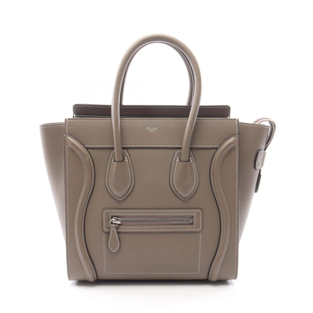 Celine Luggage Micro Shopper Handbag, Leather, Women's, Beige: --- Catalog ---Category: SizeSize (HxWxD): 26cm x 26.5cm x 14cm / 10.23'' x 10.43'' x 5.51''Category: DesignType: HandbagColor: BeigeGender: WomenMaterial: Leather Category: GeneralBrand: Celine--- It
